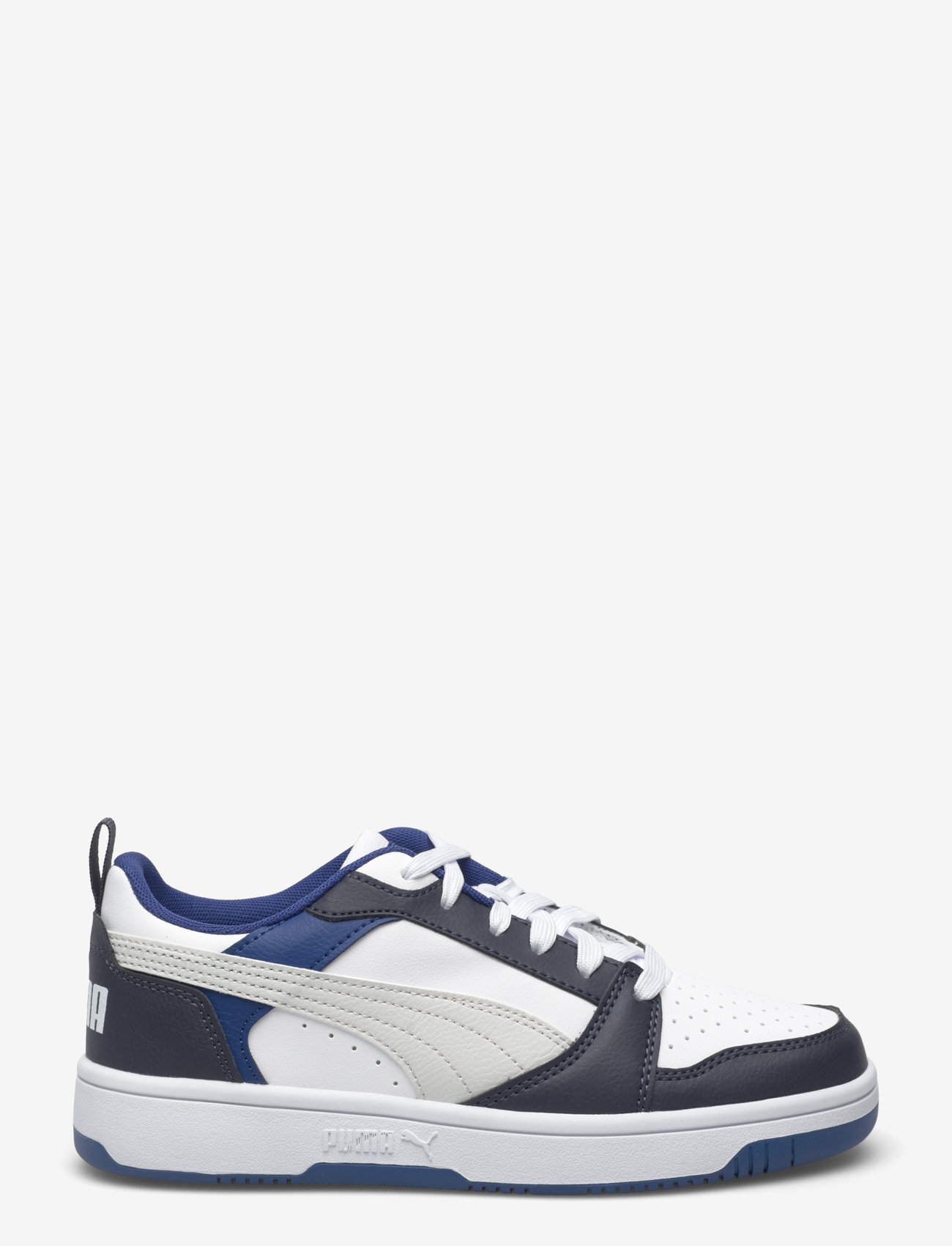 PUMA - Puma Rebound V6 Lo Jr - puma white-feather gray-puma black - 1