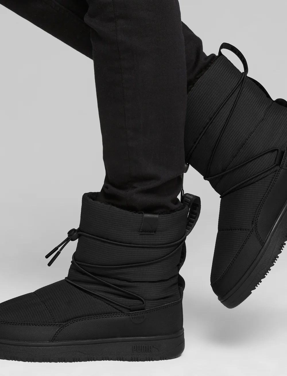 PUMA - Snowbae Wns - buty na wędrówki - puma black-shadow gray - 0