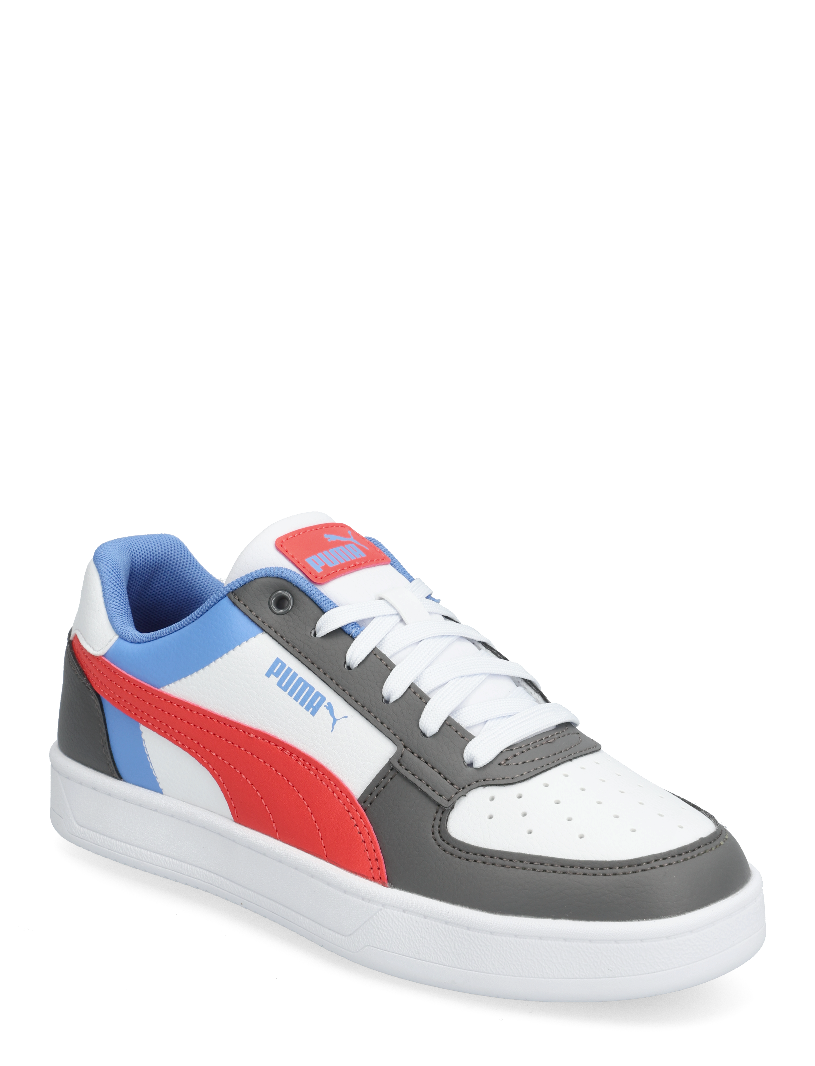 Puma Caven 2.0 Block Jr - COOL DARK GRAY-BLUE SKIES-ACTIVE RED