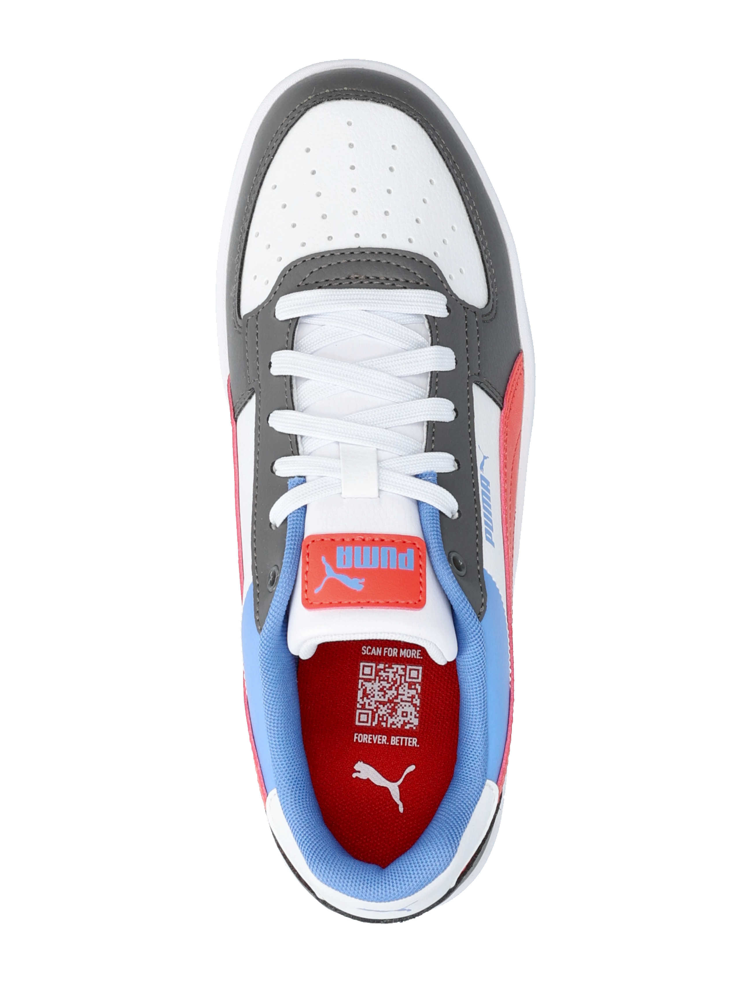 PUMA - Puma Caven 2.0 Block Jr - cool dark gray-blue skies-active red - 3