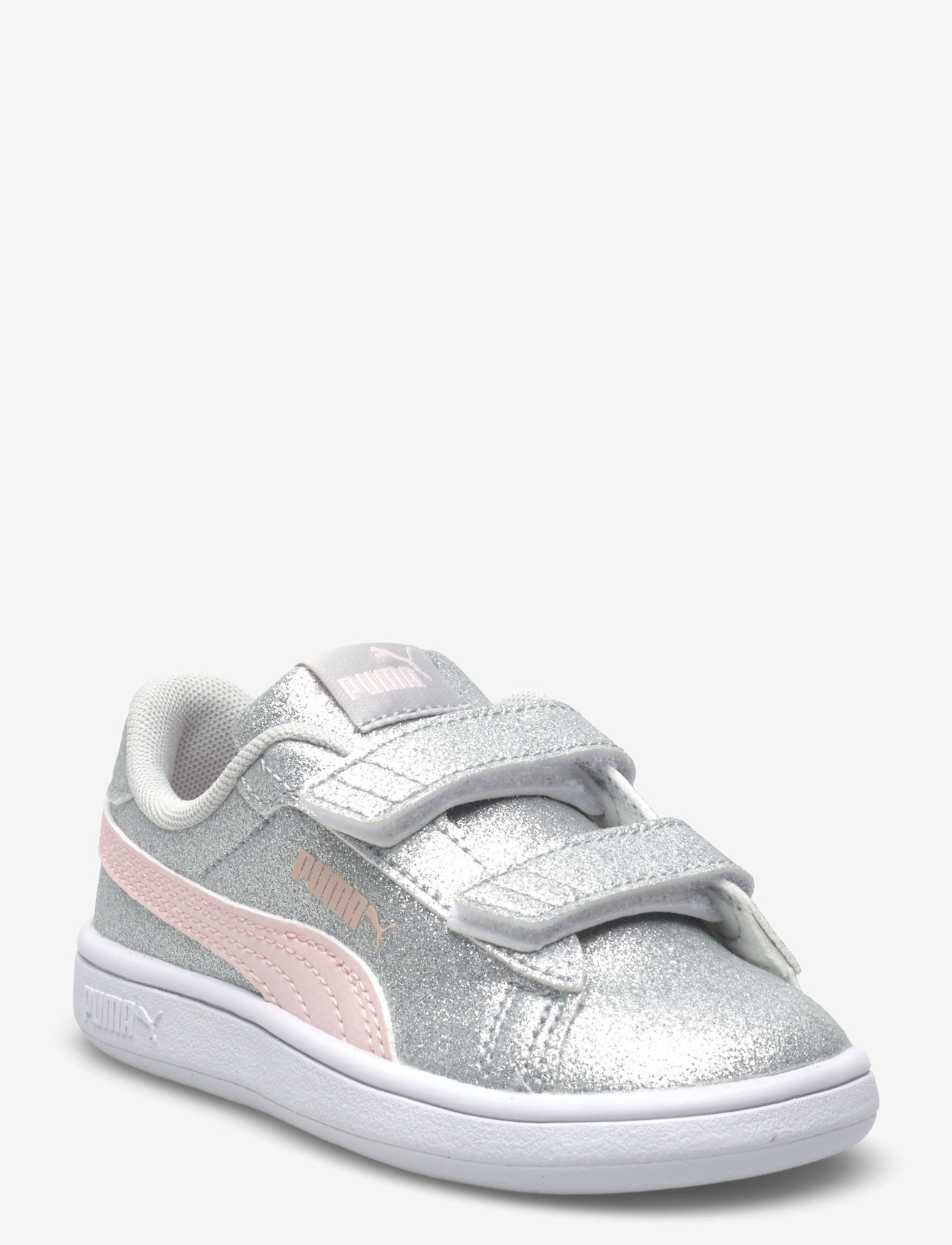 PUMA Puma Smash 3.0 Glitz Glam V Inf - Shoes - GLACIAL GRAY-FROSTY PINK / silver