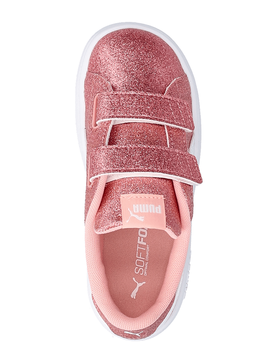 PUMA - Puma Smash 3.0 Glitz Glam V Inf - kleding - peach smoothie-puma white - 3