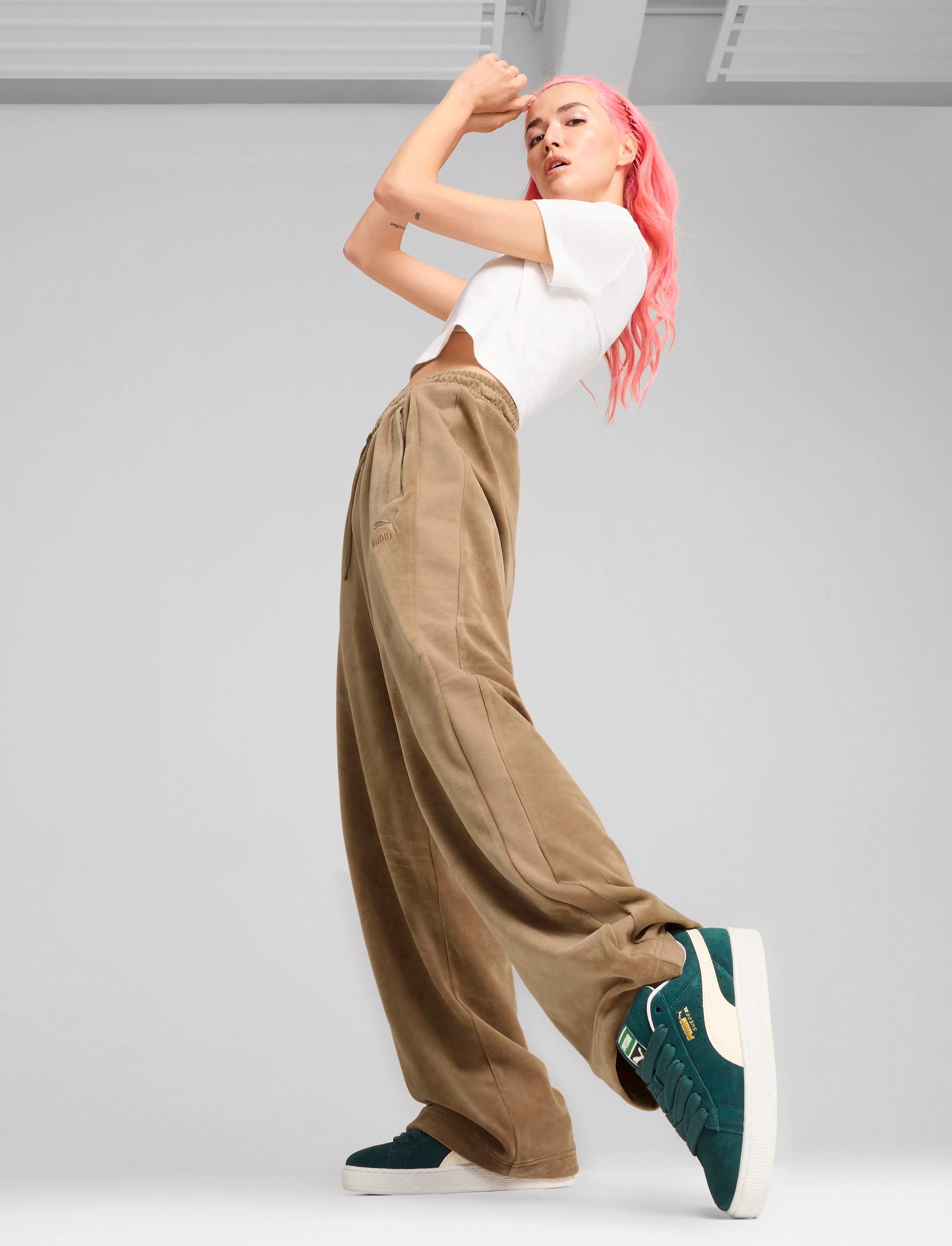 Puma herrsneakers i mocka – bild 5