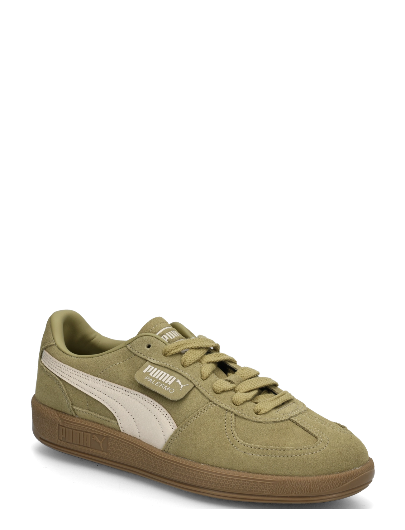 PUMA Palermo - Sneakers - CHAI LATTE-SILVER FOG / khaki/green