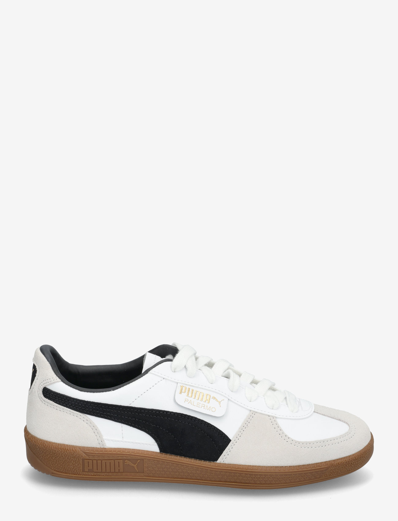 PUMA - Palermo Lth - low tops - puma white-vapor gray-gum - 1