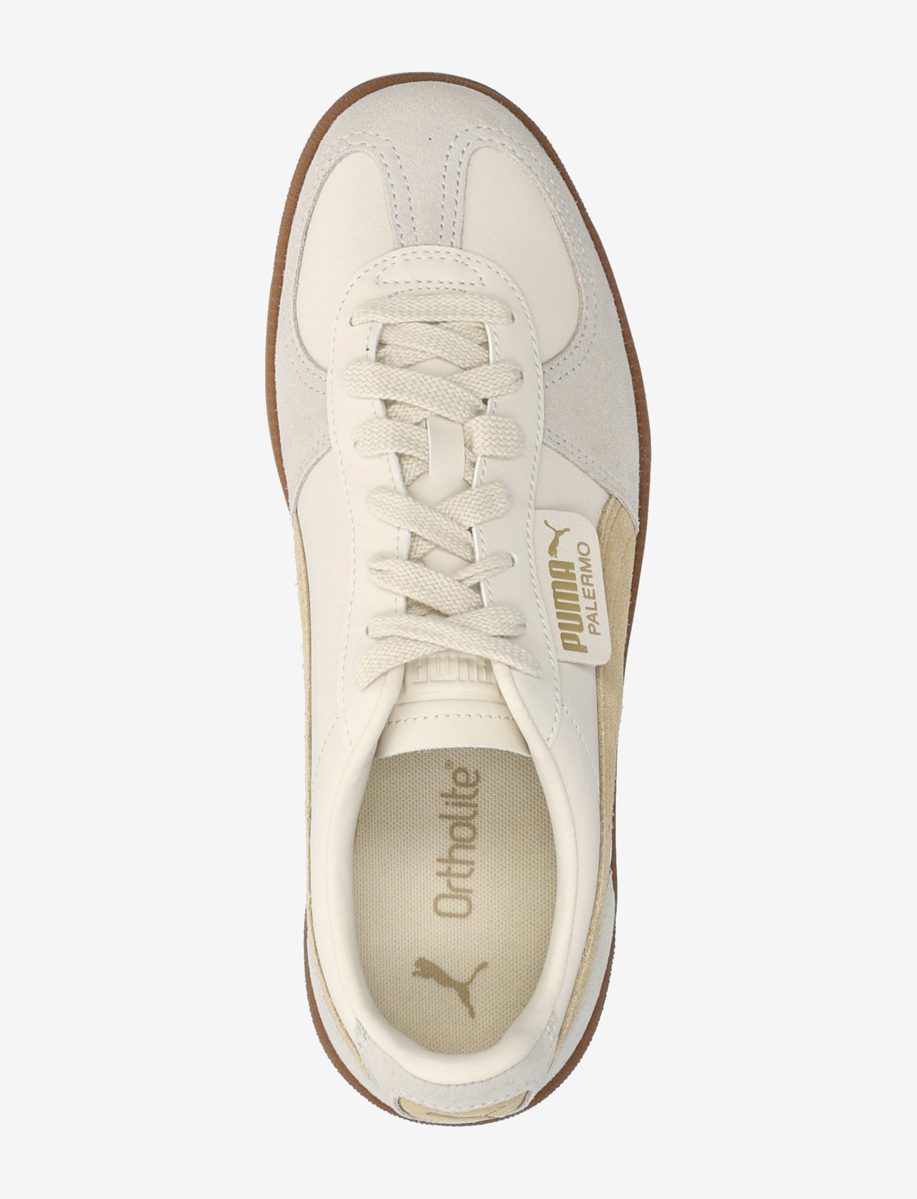PUMA - Palermo Lth - niedriger schnitt - alpine snow-desert dust-gum - 4