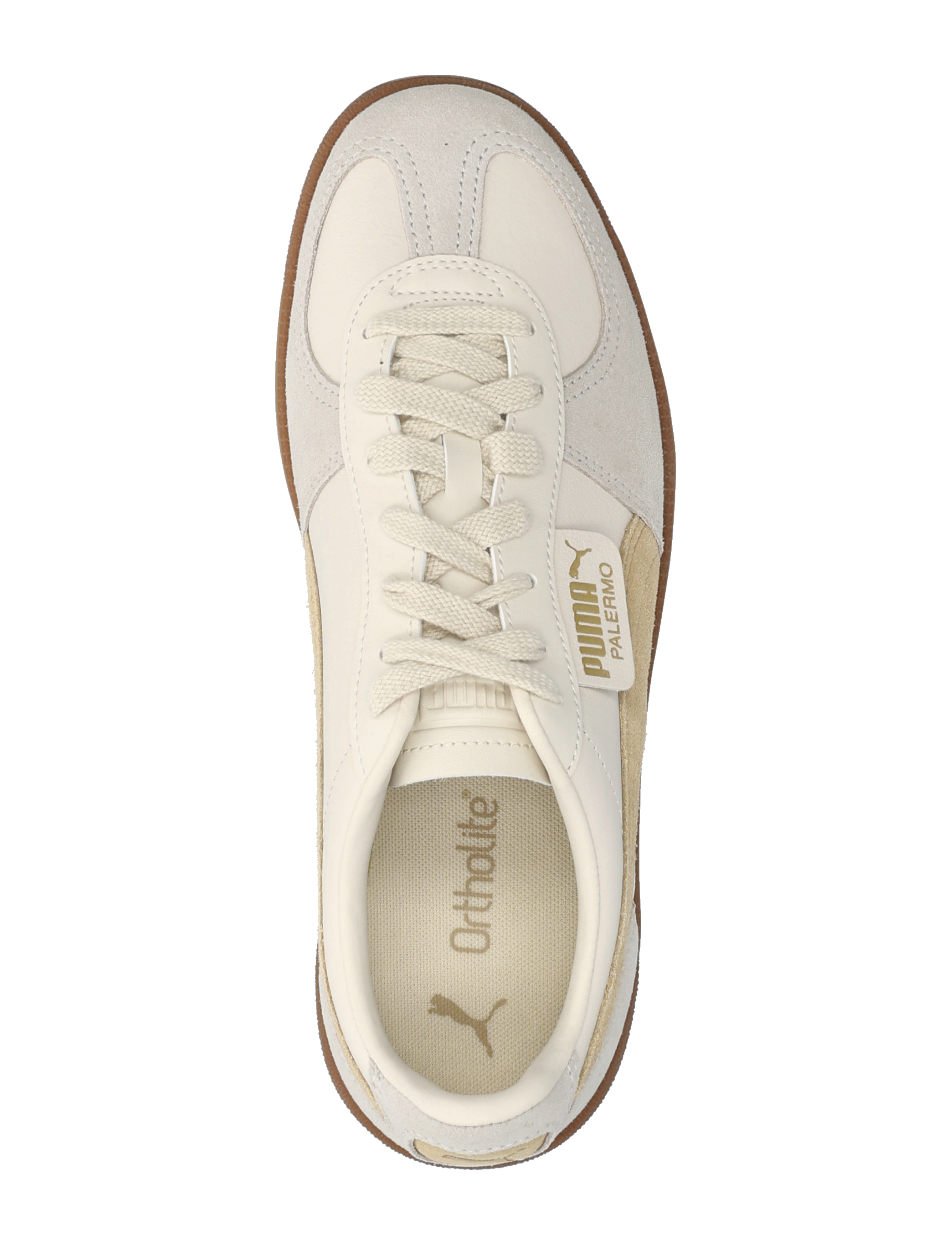 PUMA - Palermo Lth - lage sneakers - alpine snow-desert dust-gum - 4