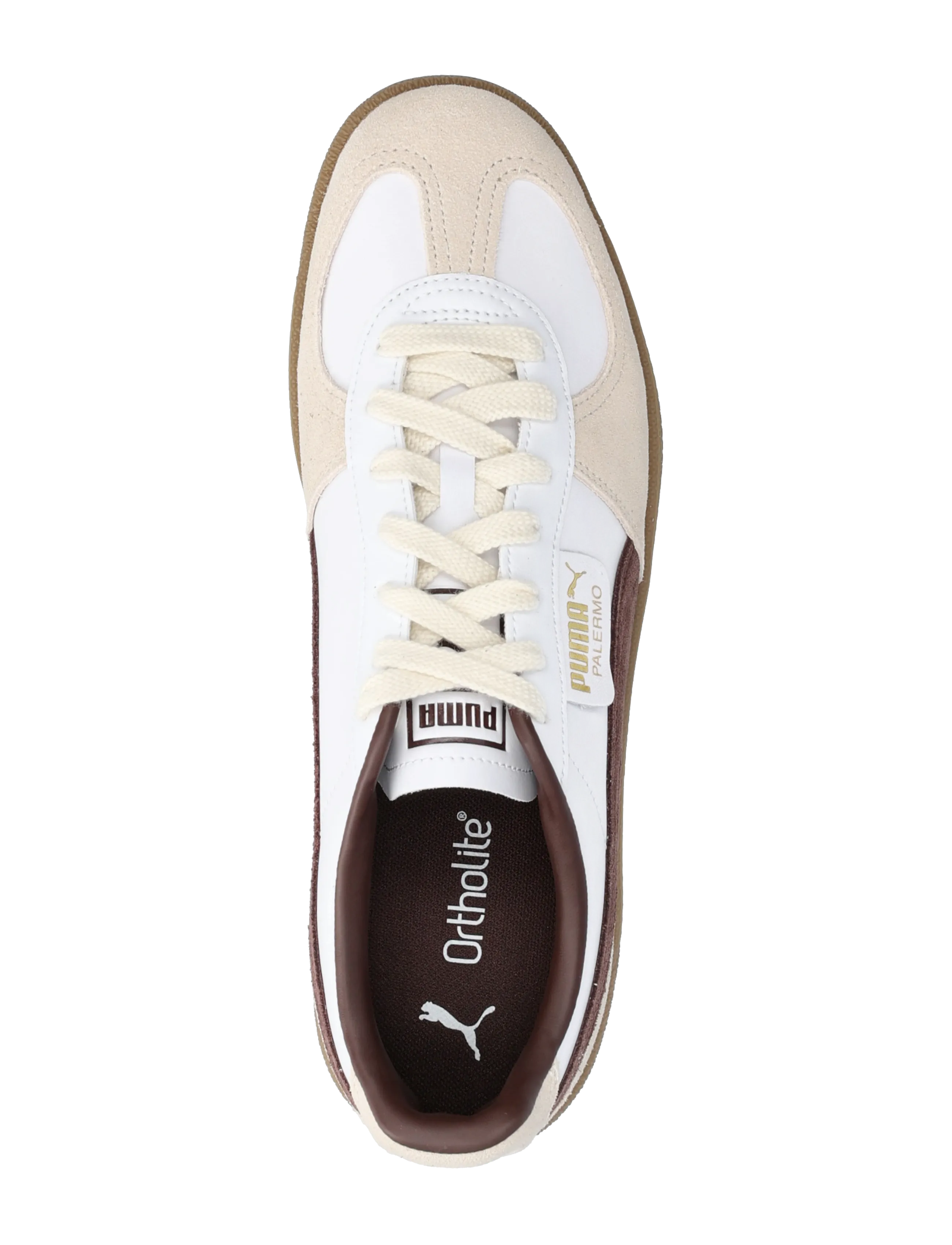 PUMA - Palermo Lth - puma white-chocolate brown-gum - 3