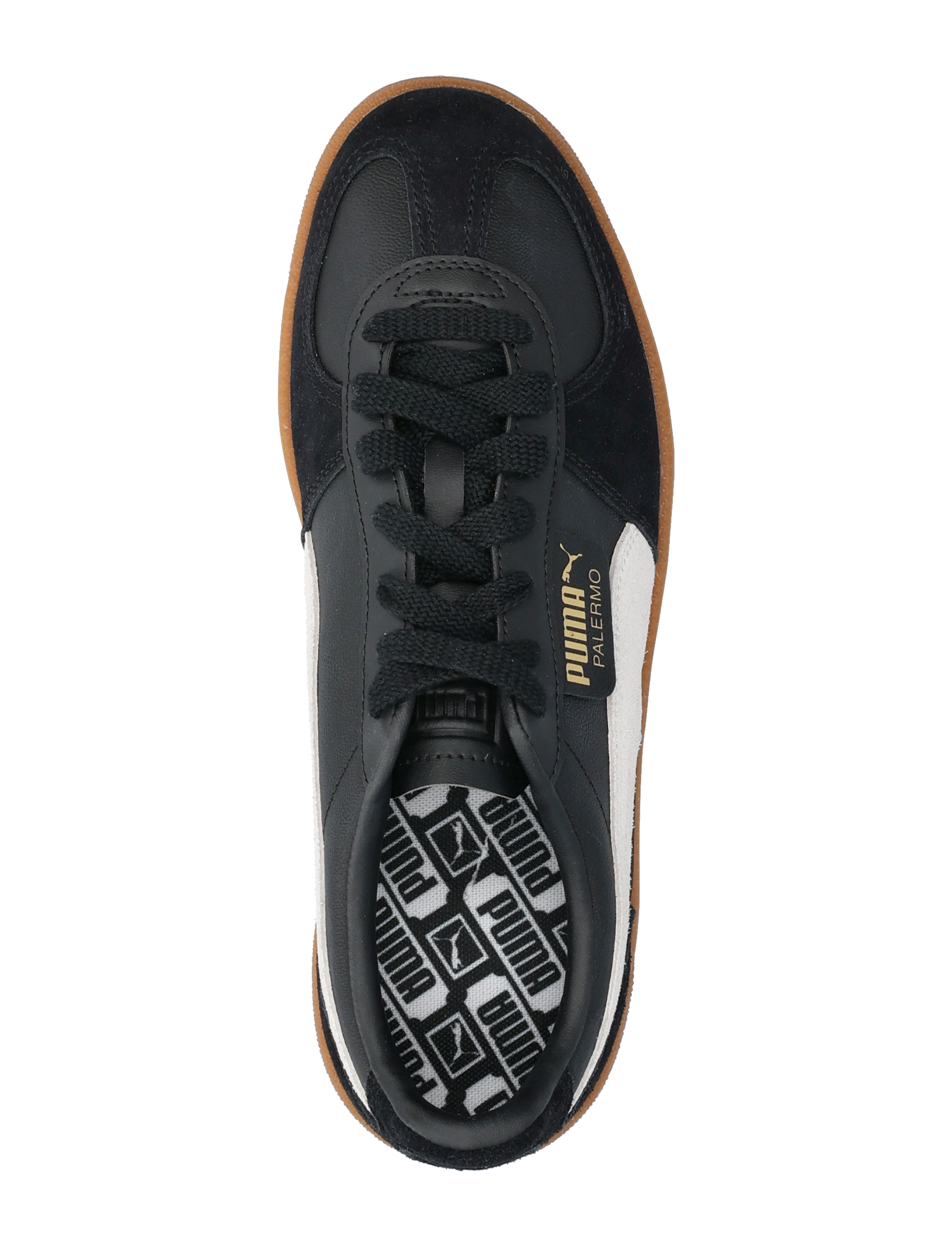PUMA - Palermo Lth - lave sneakers - puma black-feather gray-gum - 3