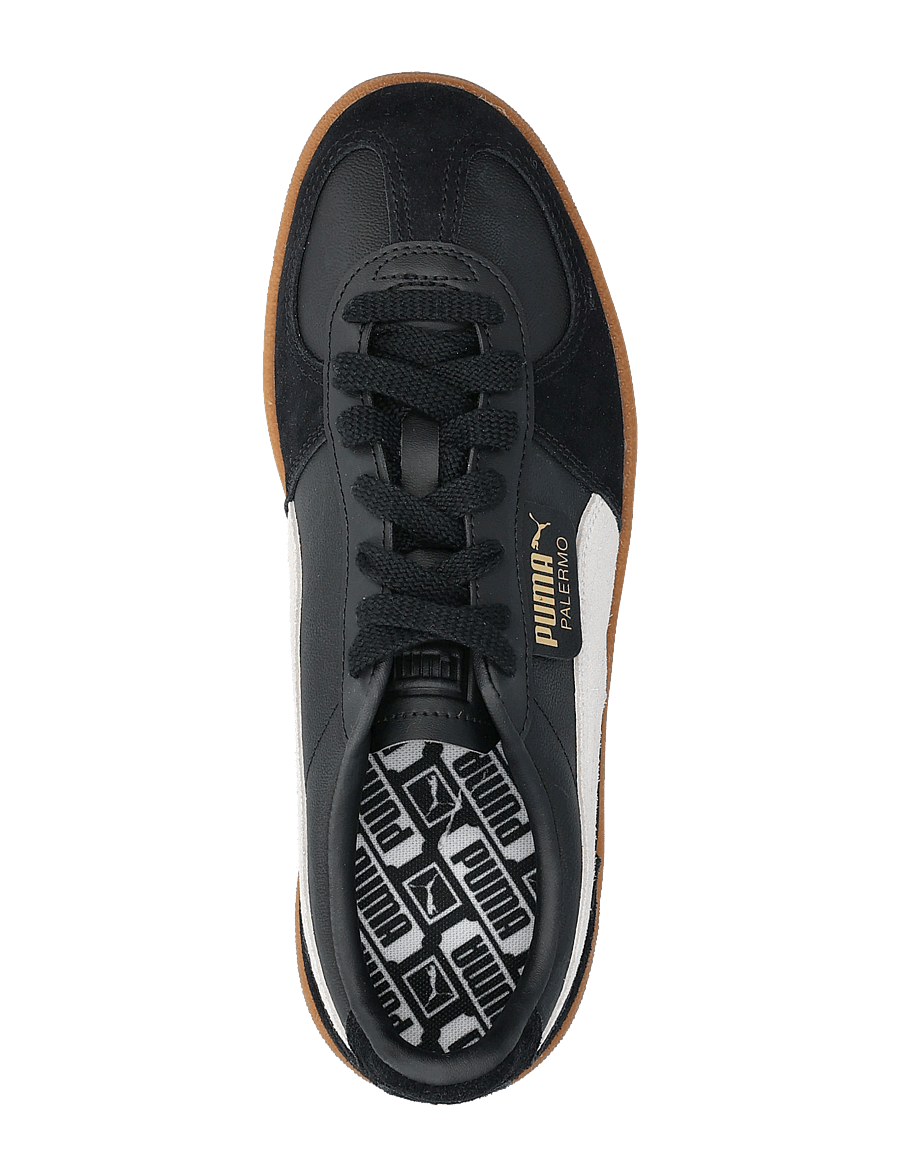 PUMA - Palermo Lth - lave sneakers - puma black-feather gray-gum - 3