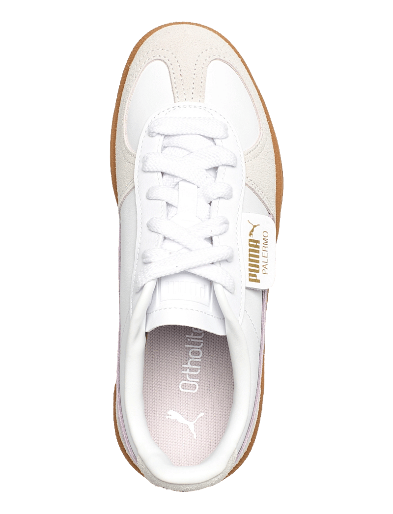 PUMA - Palermo Lth - niedriger schnitt - puma white-lilac frost - 3