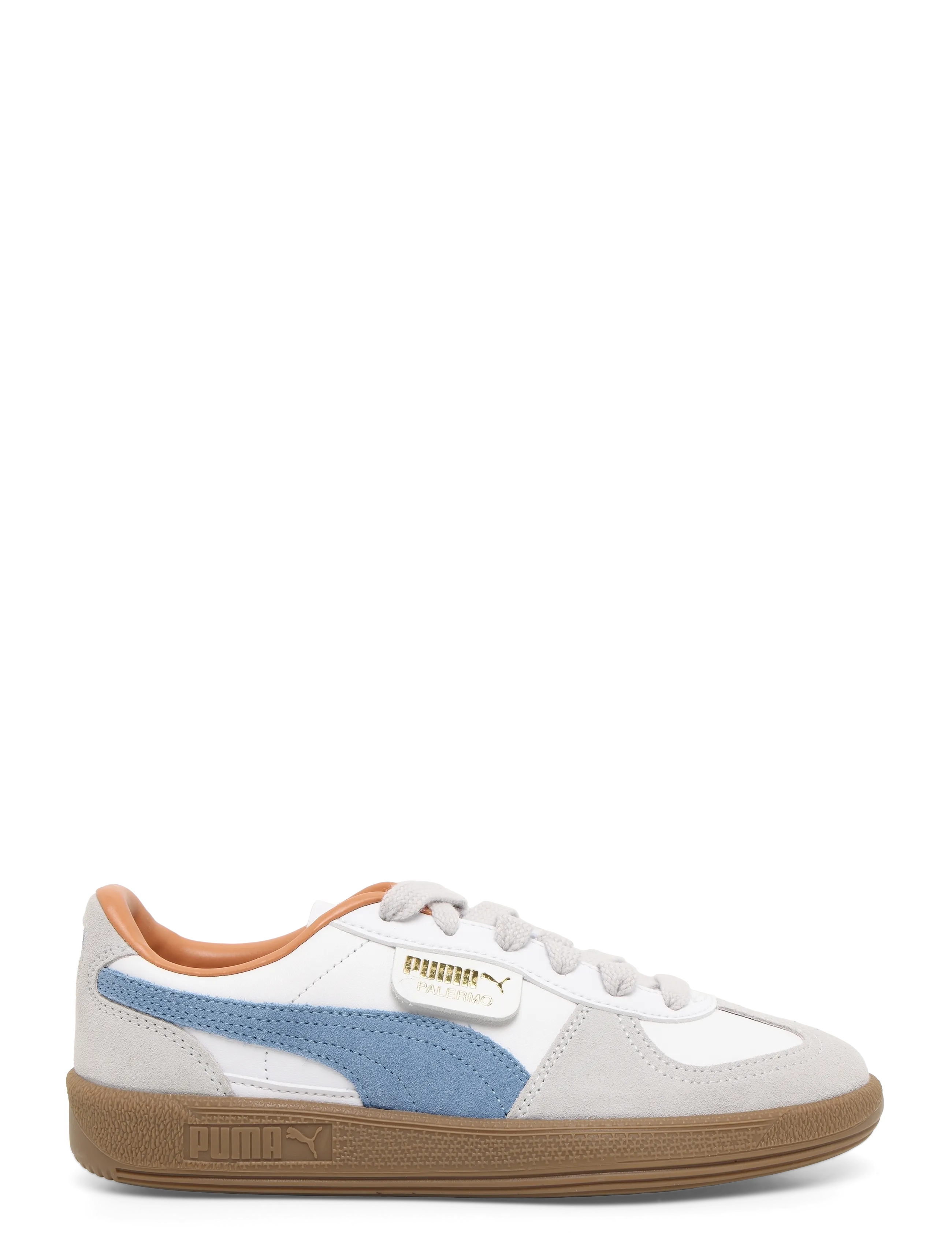 PUMA - Palermo Lth - low top sneakers - puma white-zen blue - 2