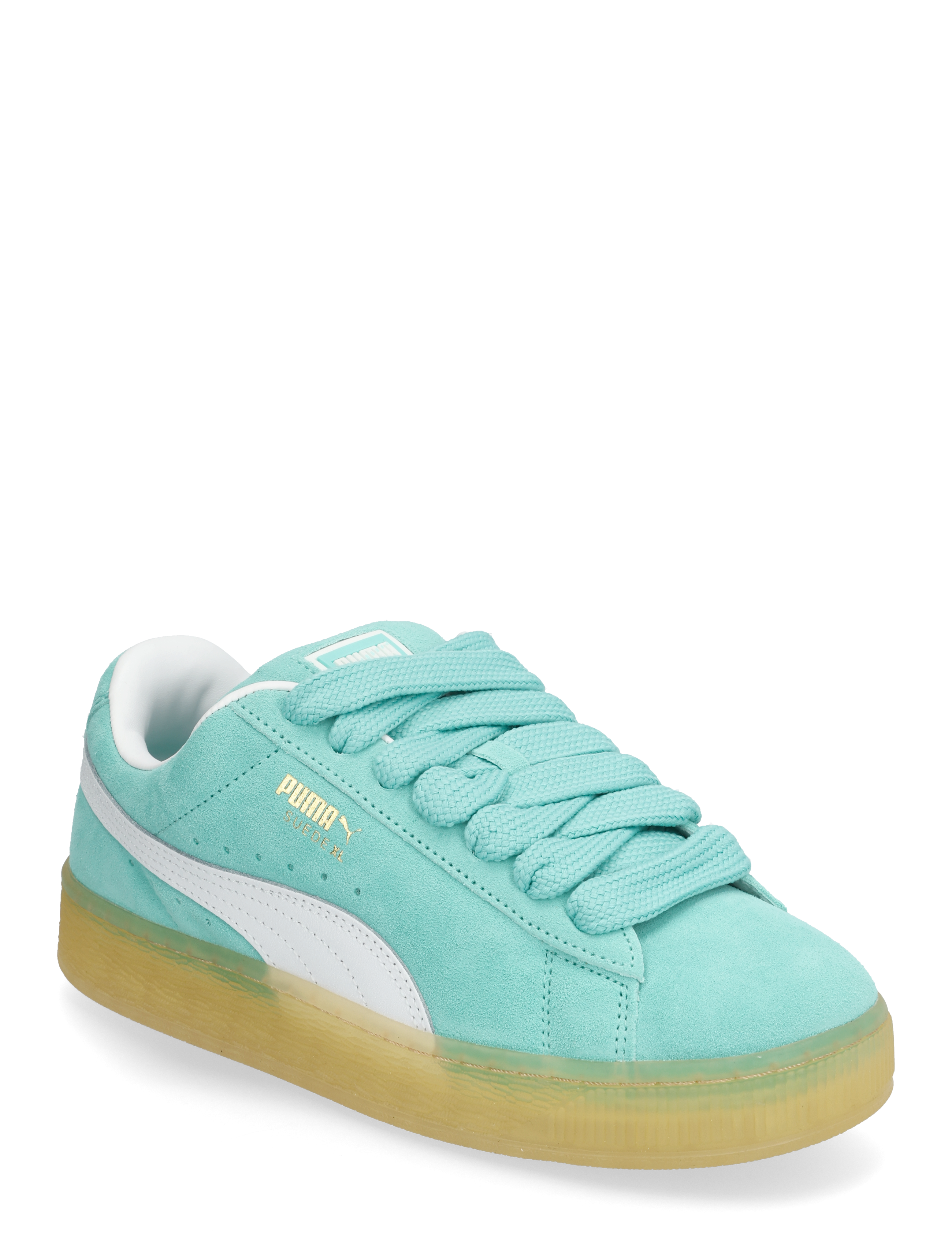 PUMA Suede XL Jr - Schuhe - AQUATIC-PUMA WHITE / blue