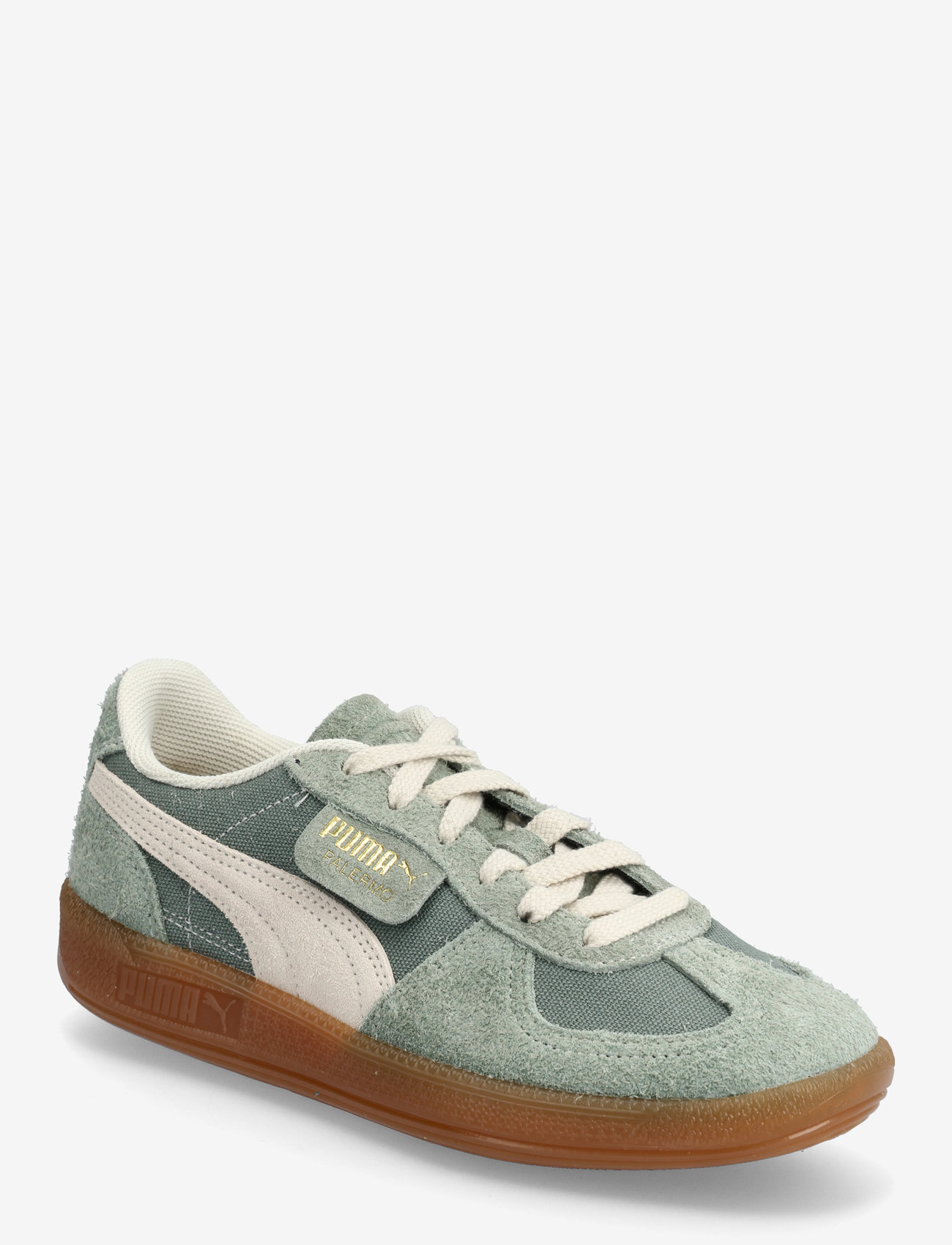 PUMA - Palermo Vintage - låga sneakers - green moon-alpine snow - 0
