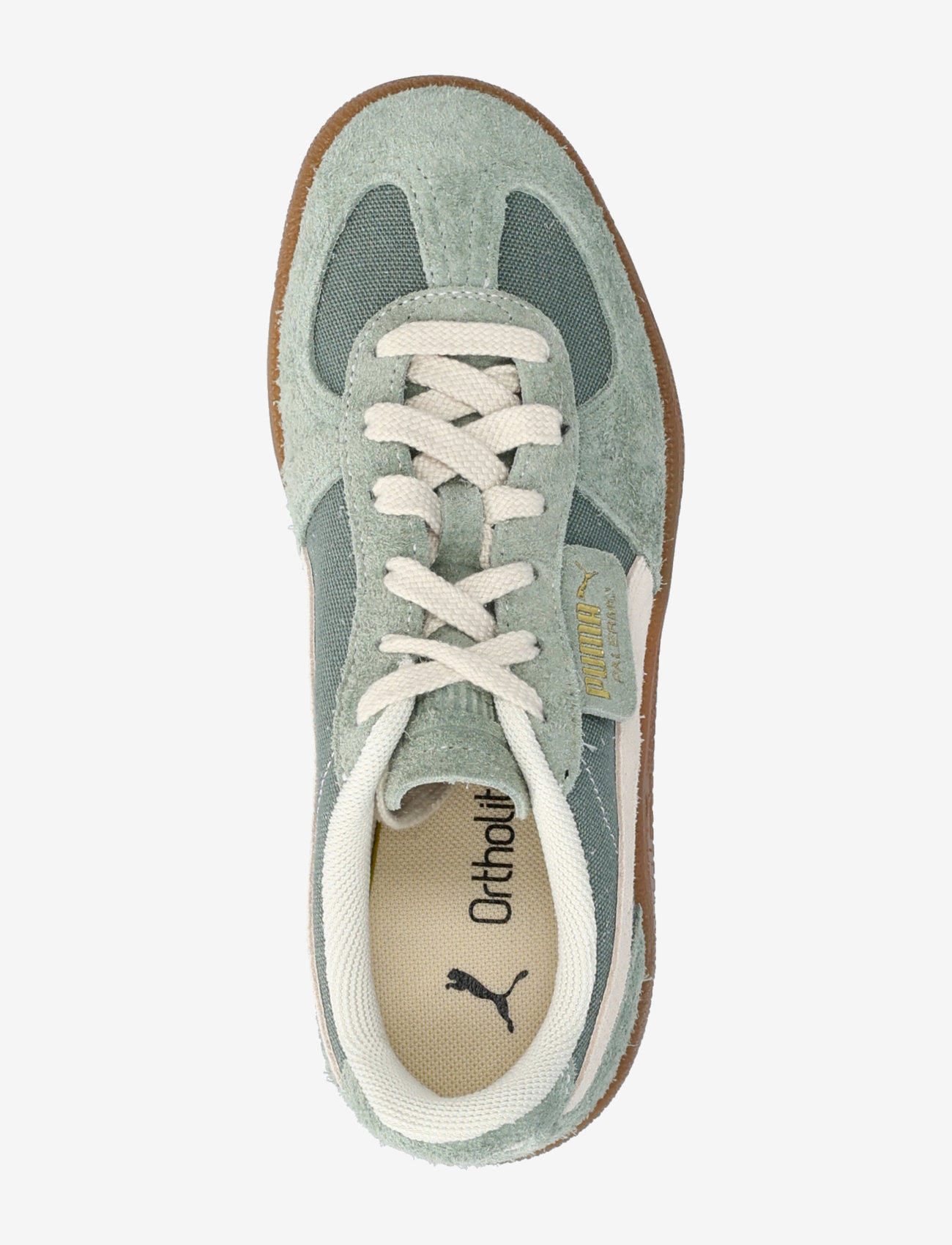 PUMA - Palermo Vintage - låga sneakers - green moon-alpine snow - 3