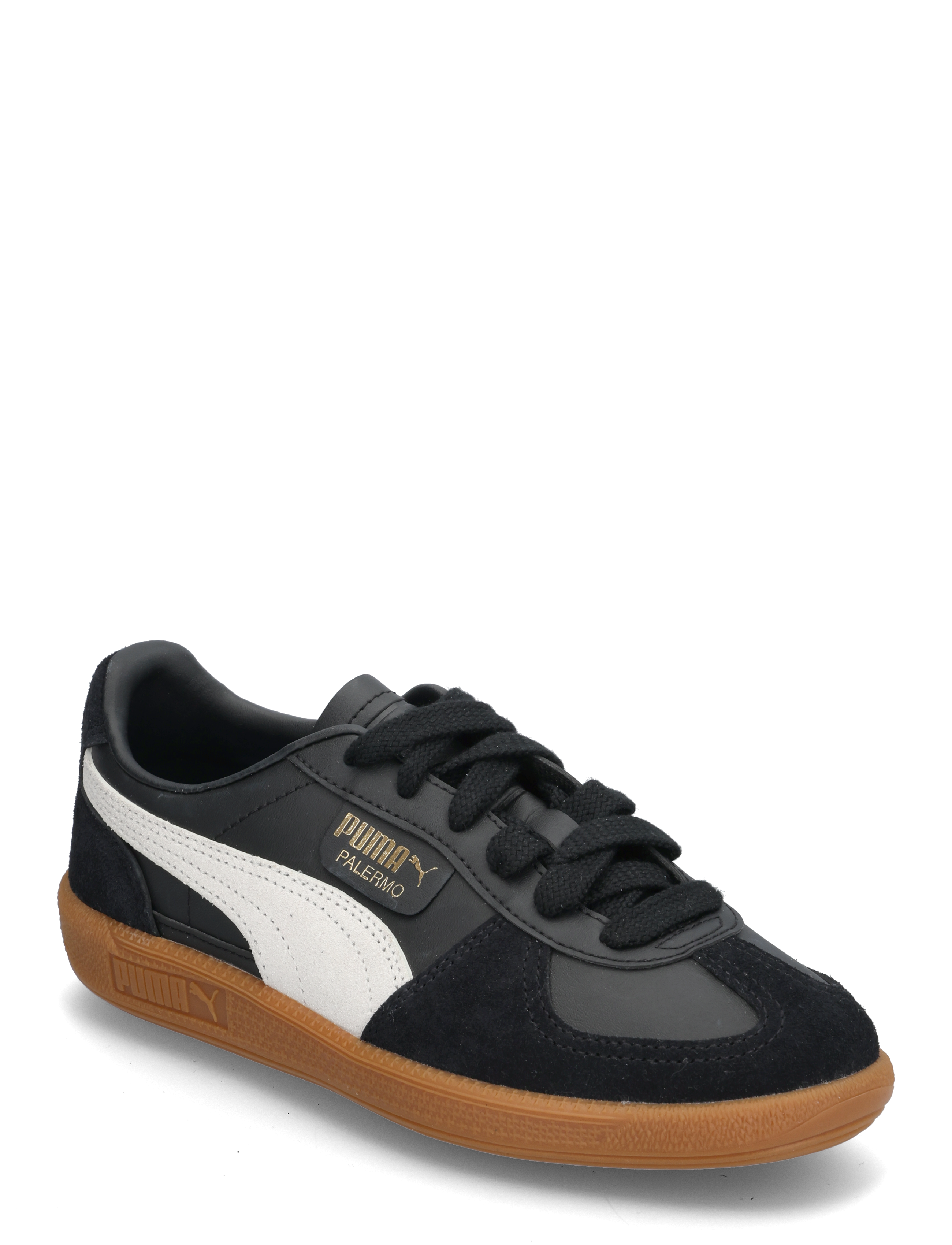 PUMA Palermo Lth Jr - 4 for 3 - PUMA BLACK-FEATHER GRAY-GUM / black