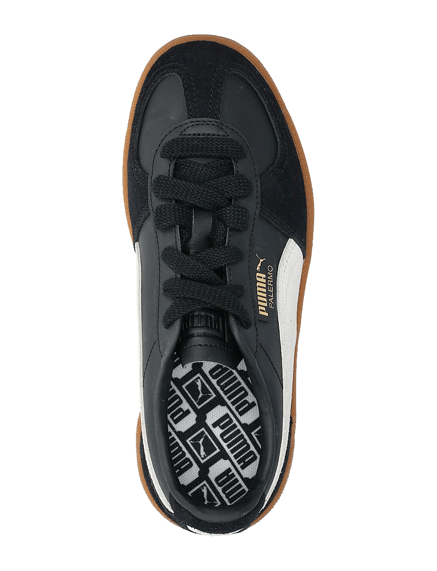 PUMA - Palermo Lth Jr - kleding - puma black-feather gray-gum - 3