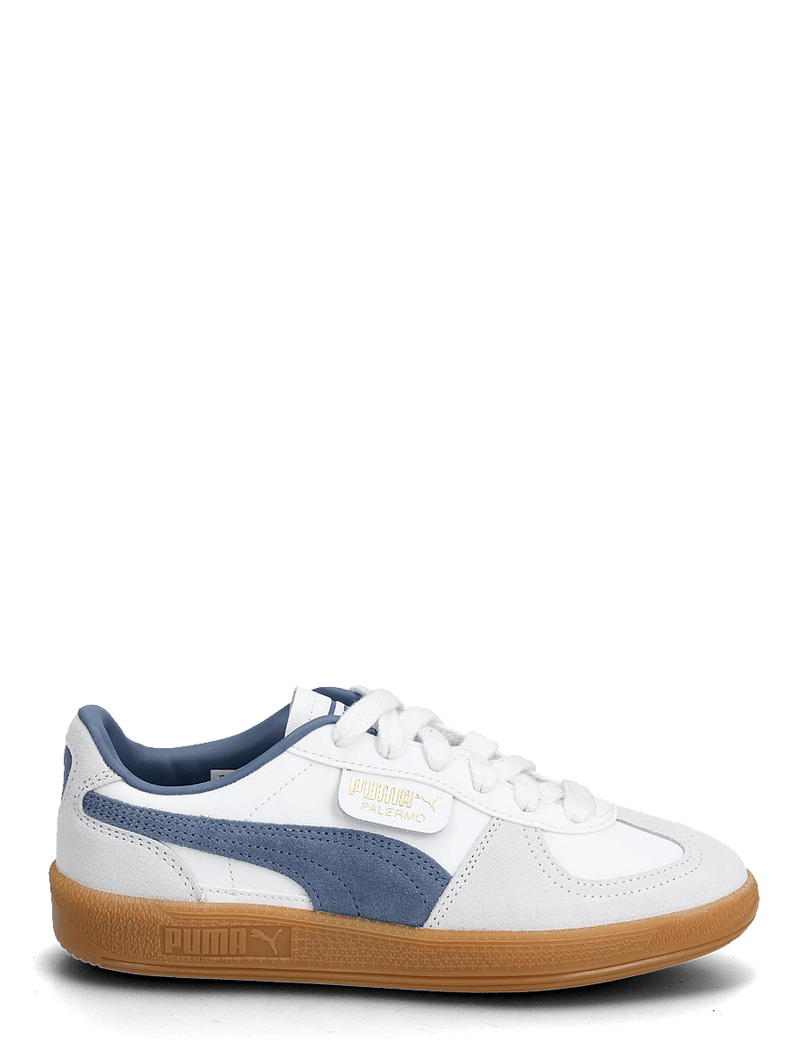 PUMA - Palermo Lth Jr - kläder - puma white-dark indigo - 1