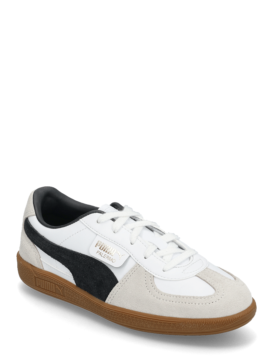 PUMA - Palermo Lth PS - kleidung - puma white-vapor gray-gum - 0