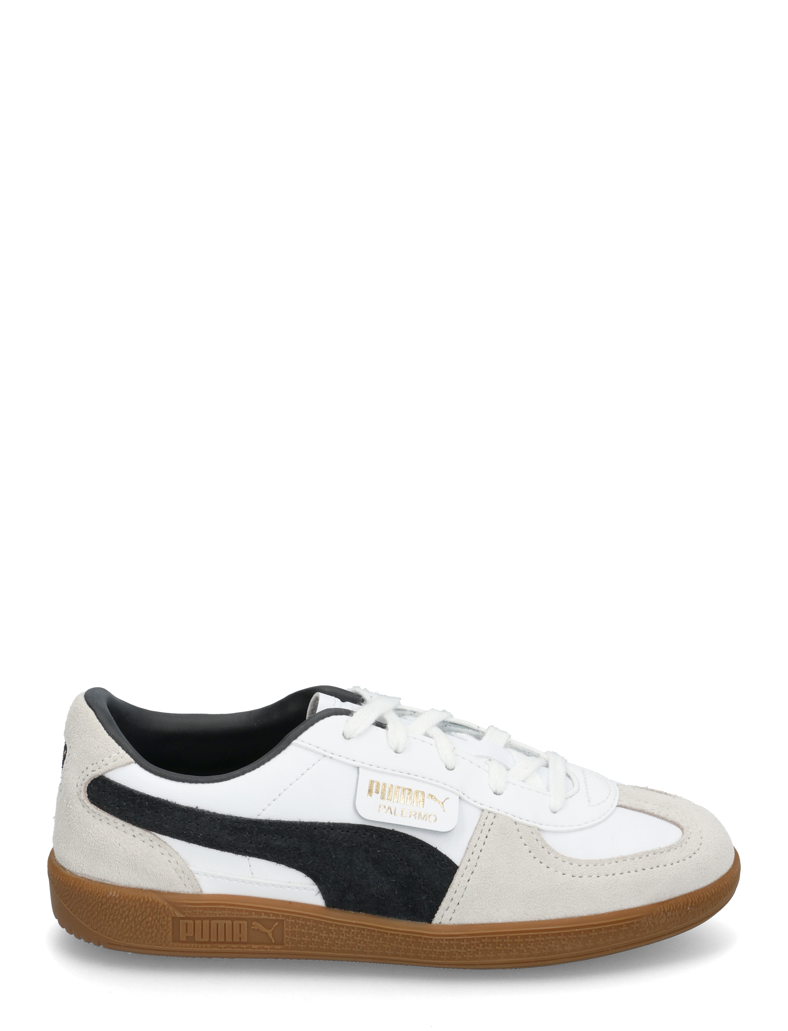PUMA - Palermo Lth PS - gode sommertilbud - puma white-vapor gray-gum - 1