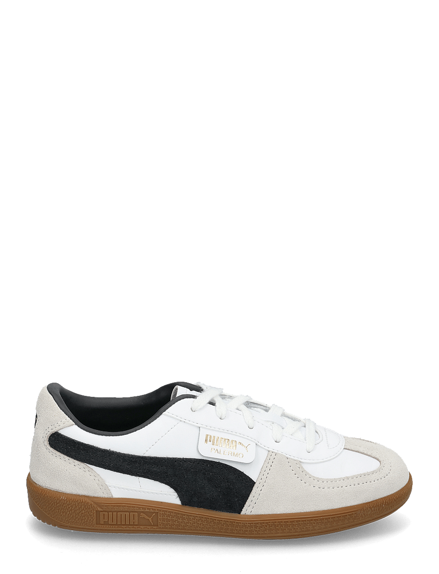 PUMA - Palermo Lth PS - kleidung - puma white-vapor gray-gum - 1