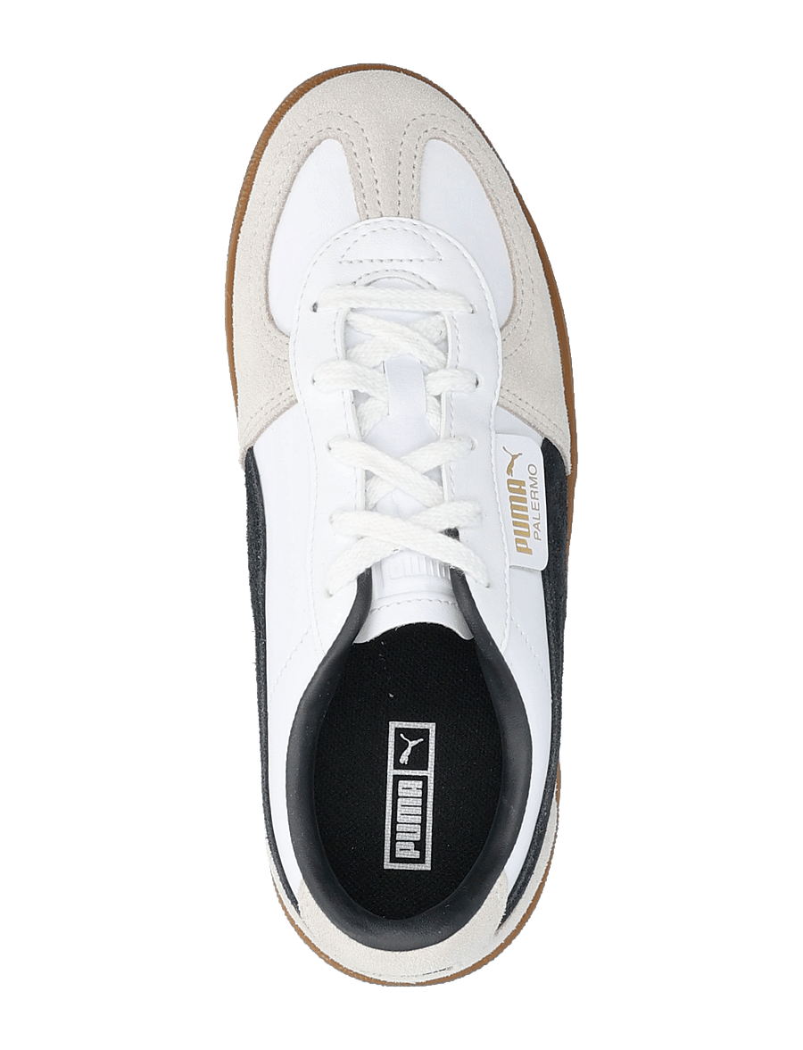 PUMA - Palermo Lth PS - kleidung - puma white-vapor gray-gum - 3