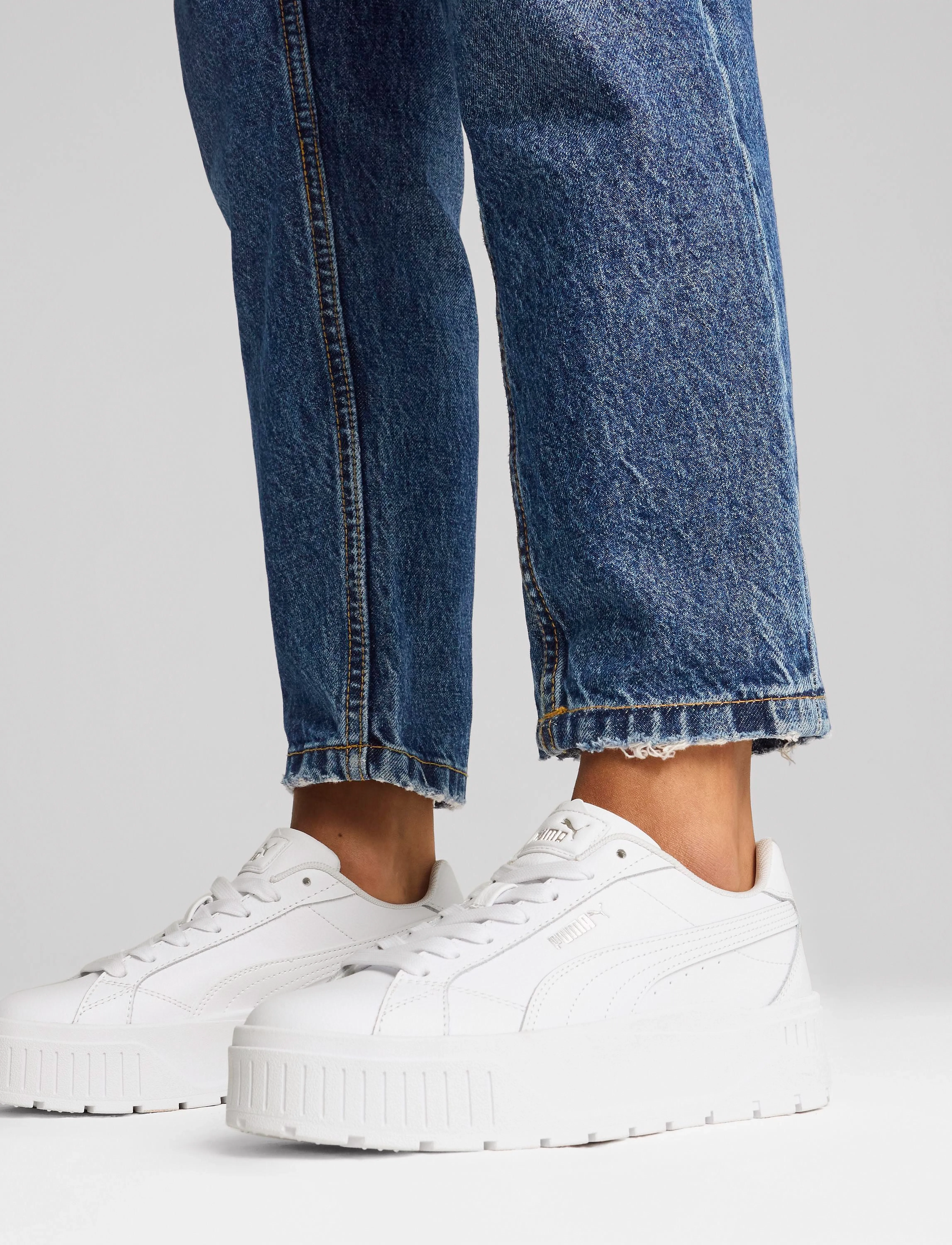 PUMA Karmen Ii L, Kvinder, Platform Sneakers, Hvid, Str: 42
