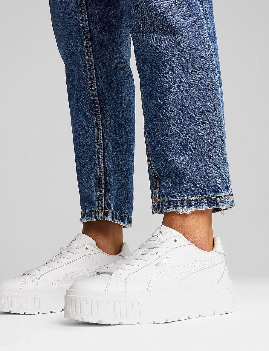 PUMA - Karmen II L - niedrige sneakers - puma white-puma white-puma silver - 0
