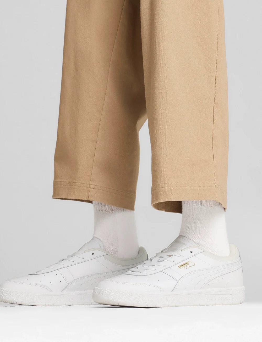 PUMA - Puma Seoul Lth - låga sneakers - puma white-puma white - 0