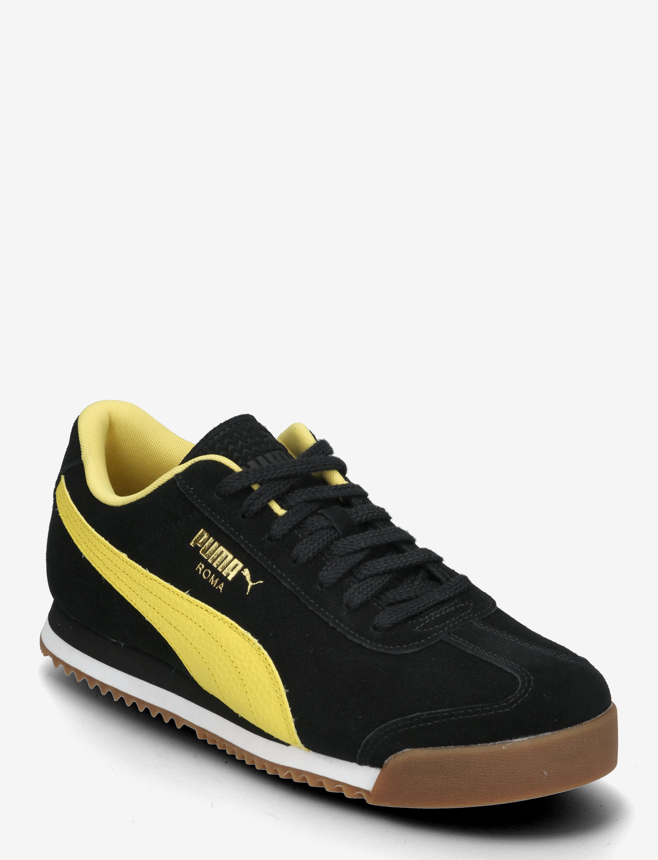 PUMA - Roma Suede - low top sneakers - puma black-sunny yellow - 0