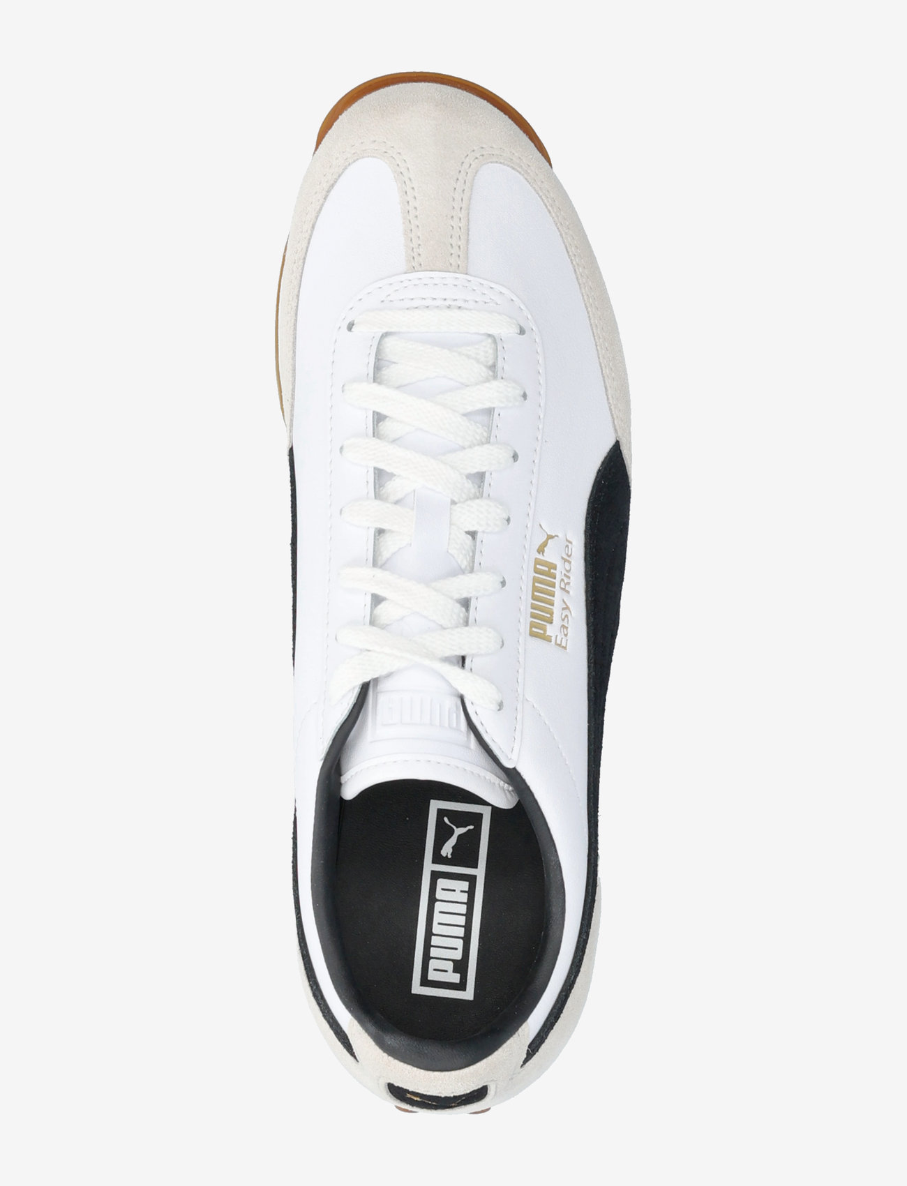 PUMA - Easy Rider Mix - sporta apavi ar zemu augšdaļu - puma white-puma black - 4