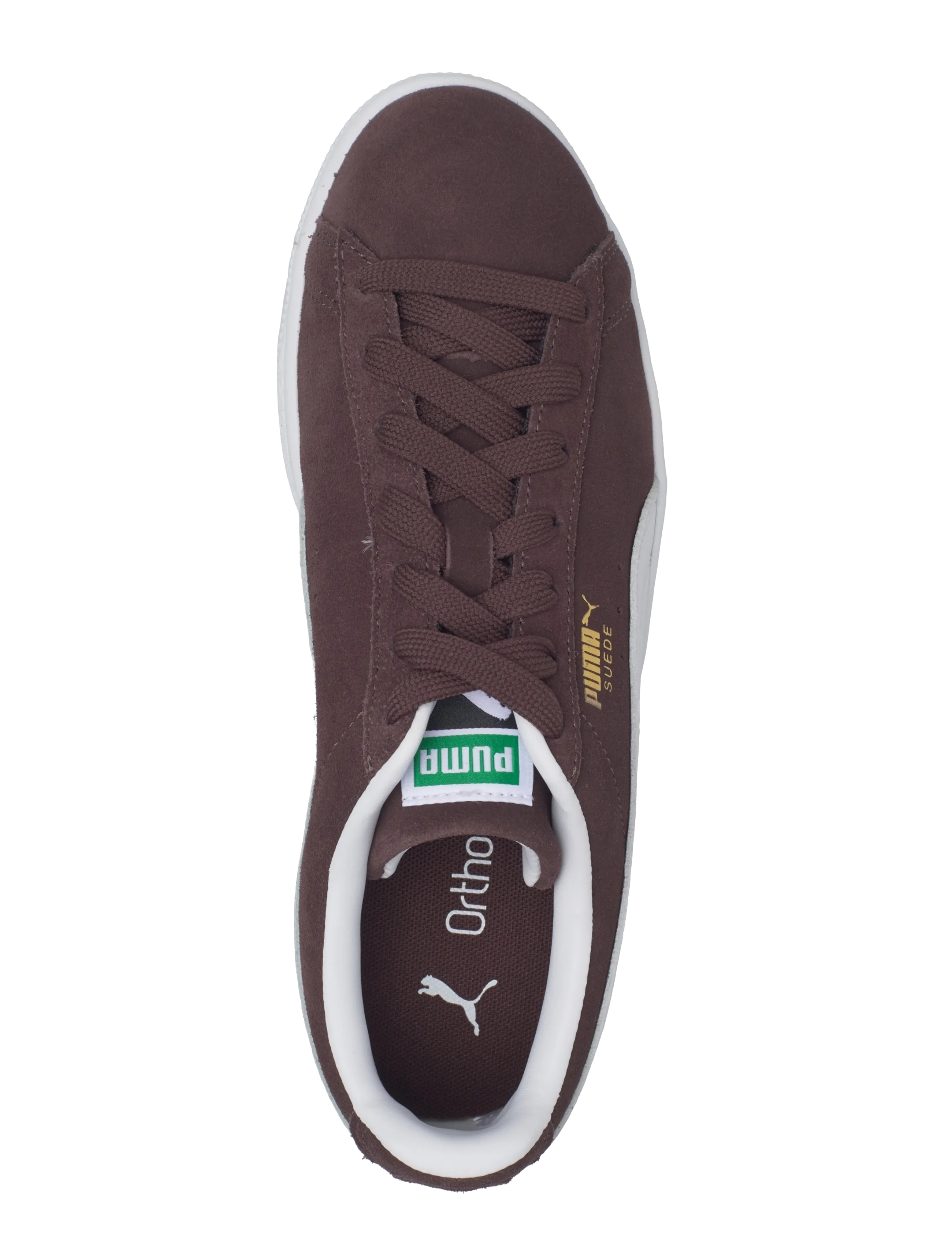 PUMA - Suede Classic - niedrige sneakers - chocolate brown-puma white - 3