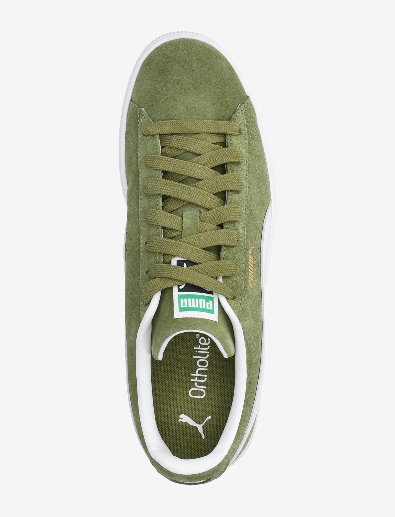 PUMA - Suede Classic - kõrge säärega tossud - olive green-puma white - 3