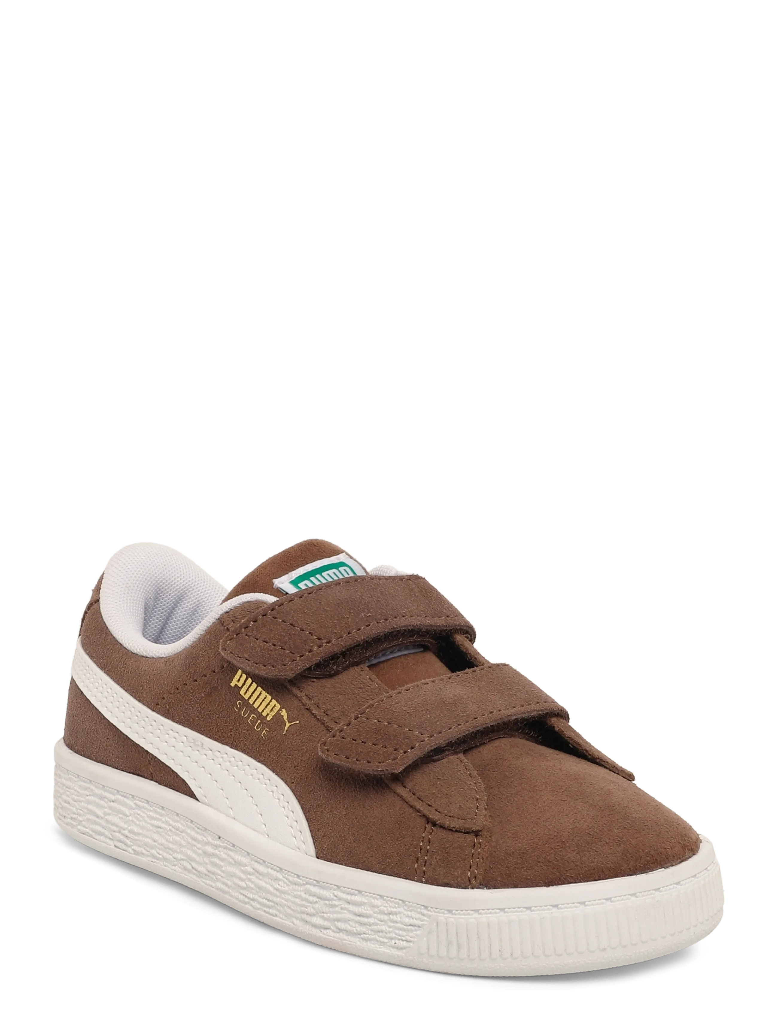 PUMA Suede Classic V Ps, Børn, Børne Velcro Sneakers, Brun, Str: 30