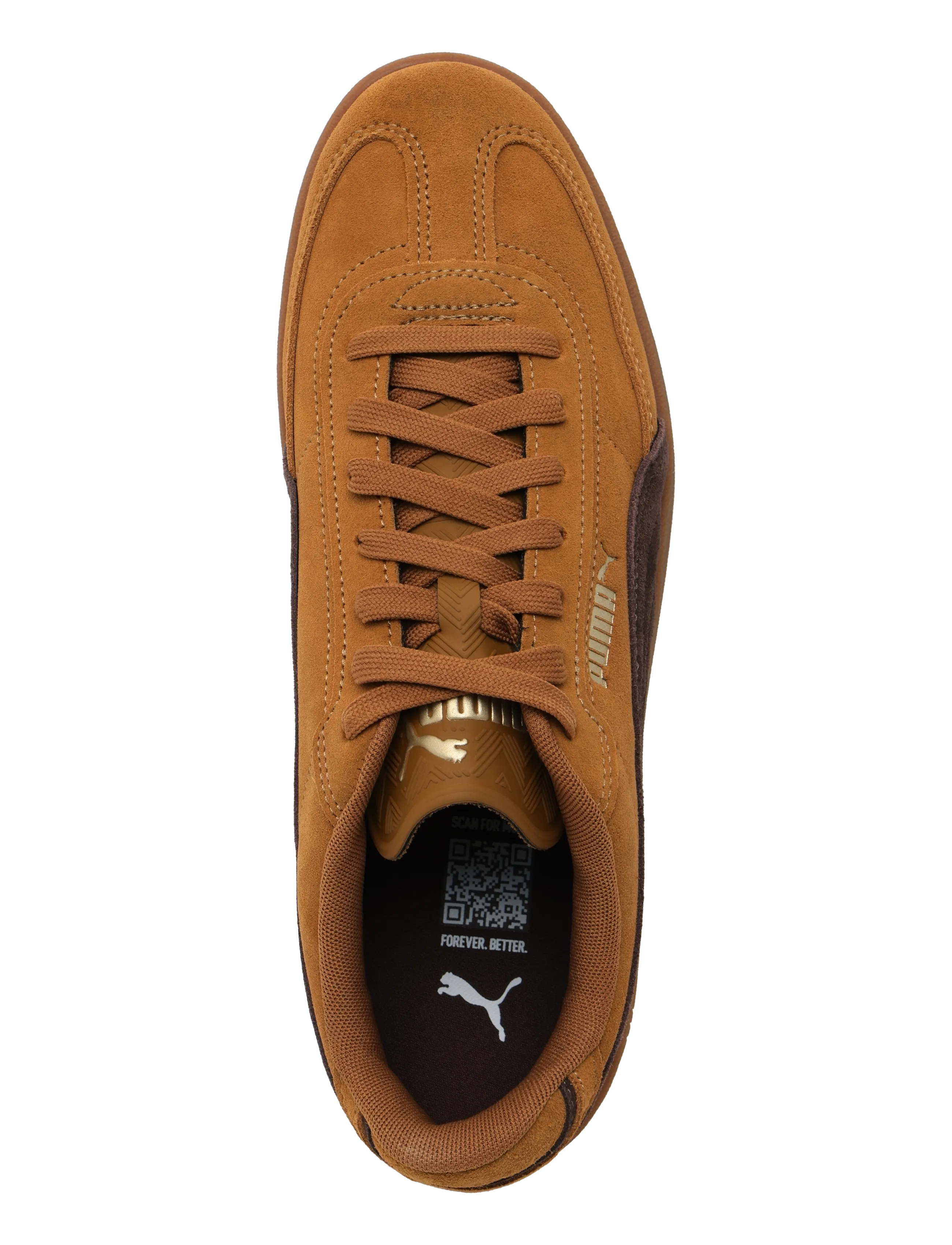 Låg sneaker 'Club II Era Suede' karamell / choklad 5