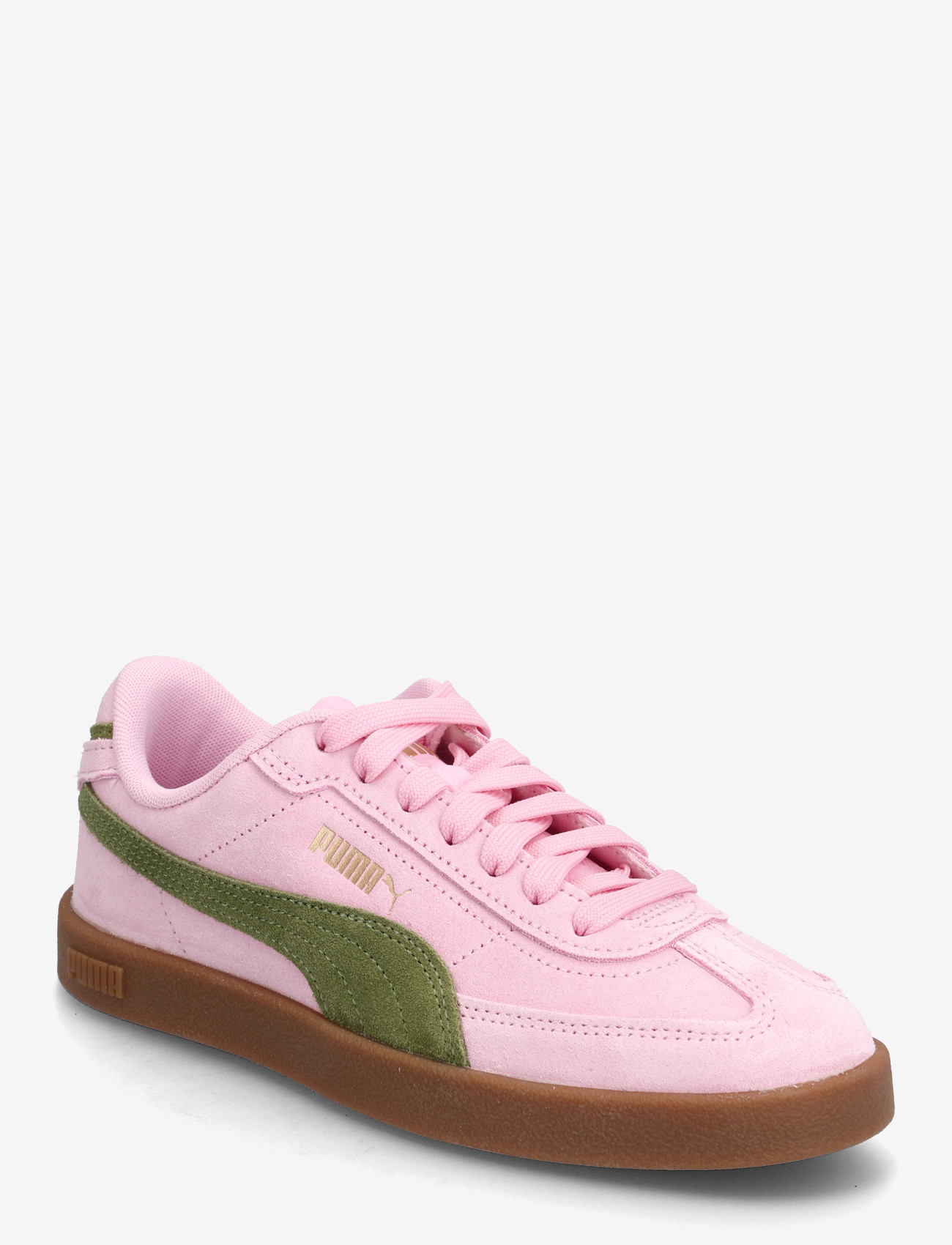 PUMA - Puma Club II Era Suede - niedriger schnitt - pink shimmer-olive green - 0