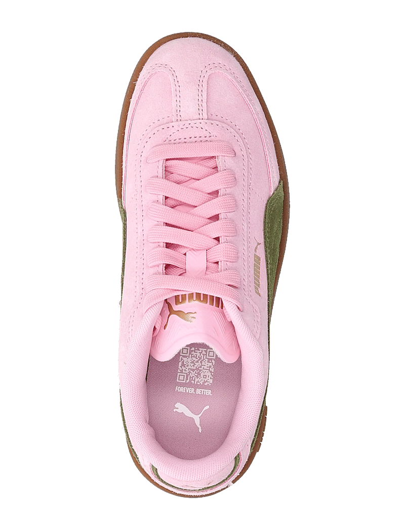 PUMA - Puma Club II Era Suede - niedriger schnitt - pink shimmer-olive green - 3