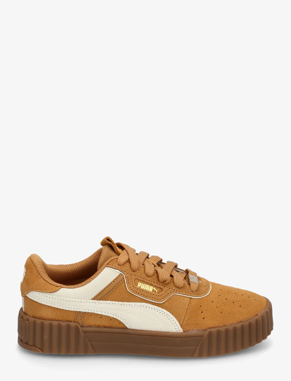 PUMA - Carina 3.0 Luxe SD - sneakers med lav ankel - caramel latte-alpine snow-puma gold - 1