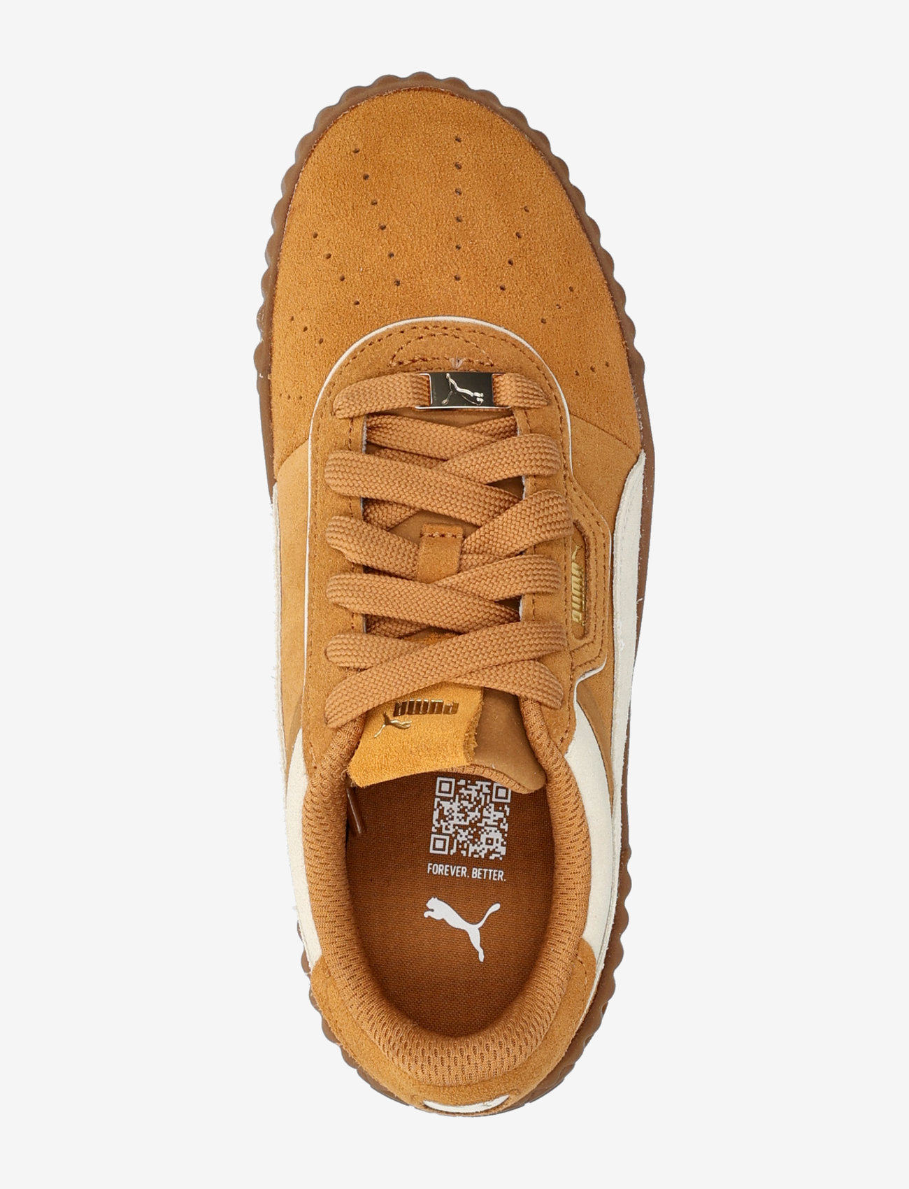 PUMA - Carina 3.0 Luxe SD - låga sneakers - caramel latte-alpine snow-puma gold - 3