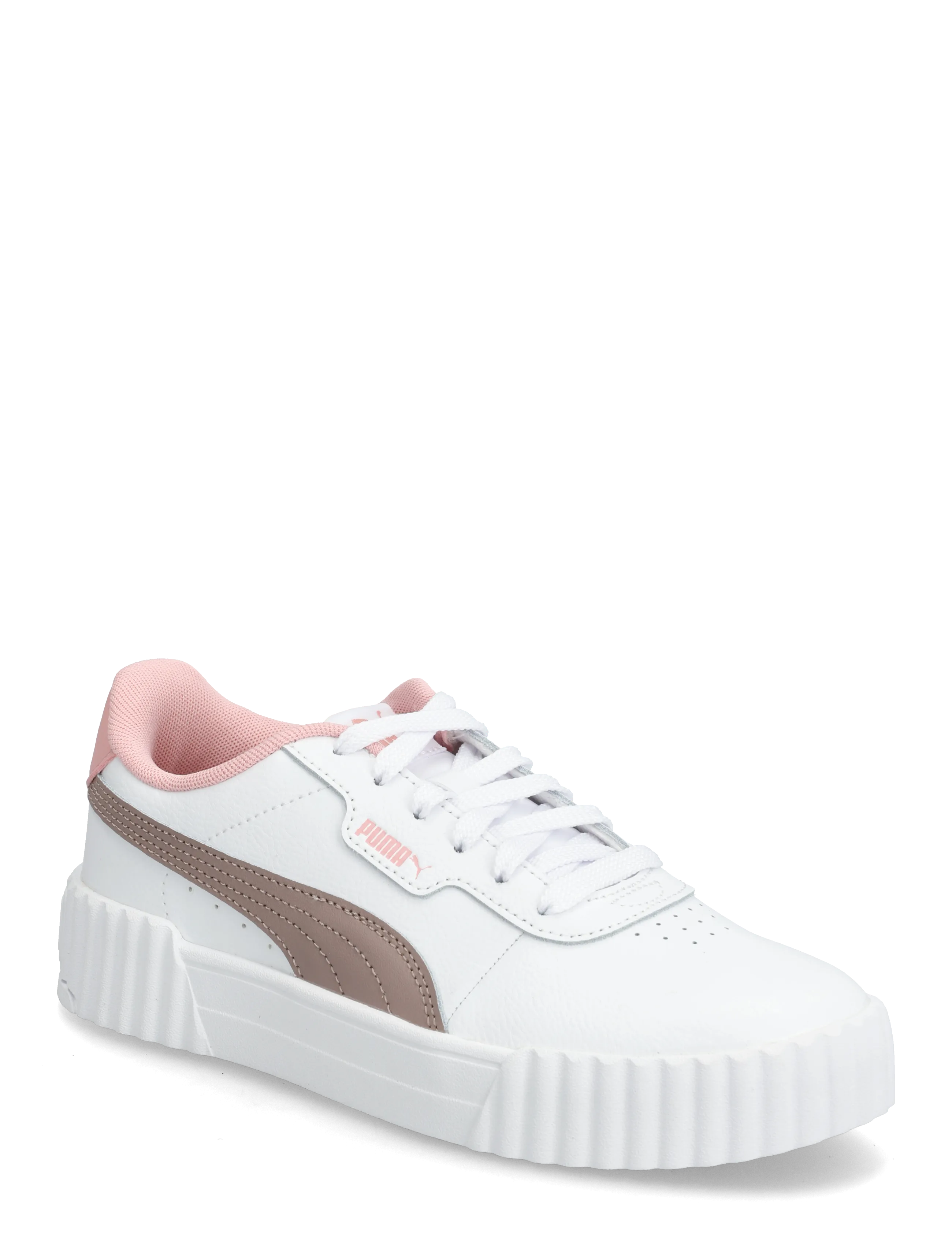 PUMA Carina 3.0 Jr - Schuhe - PUMA WHITE-SANDSTONE / white