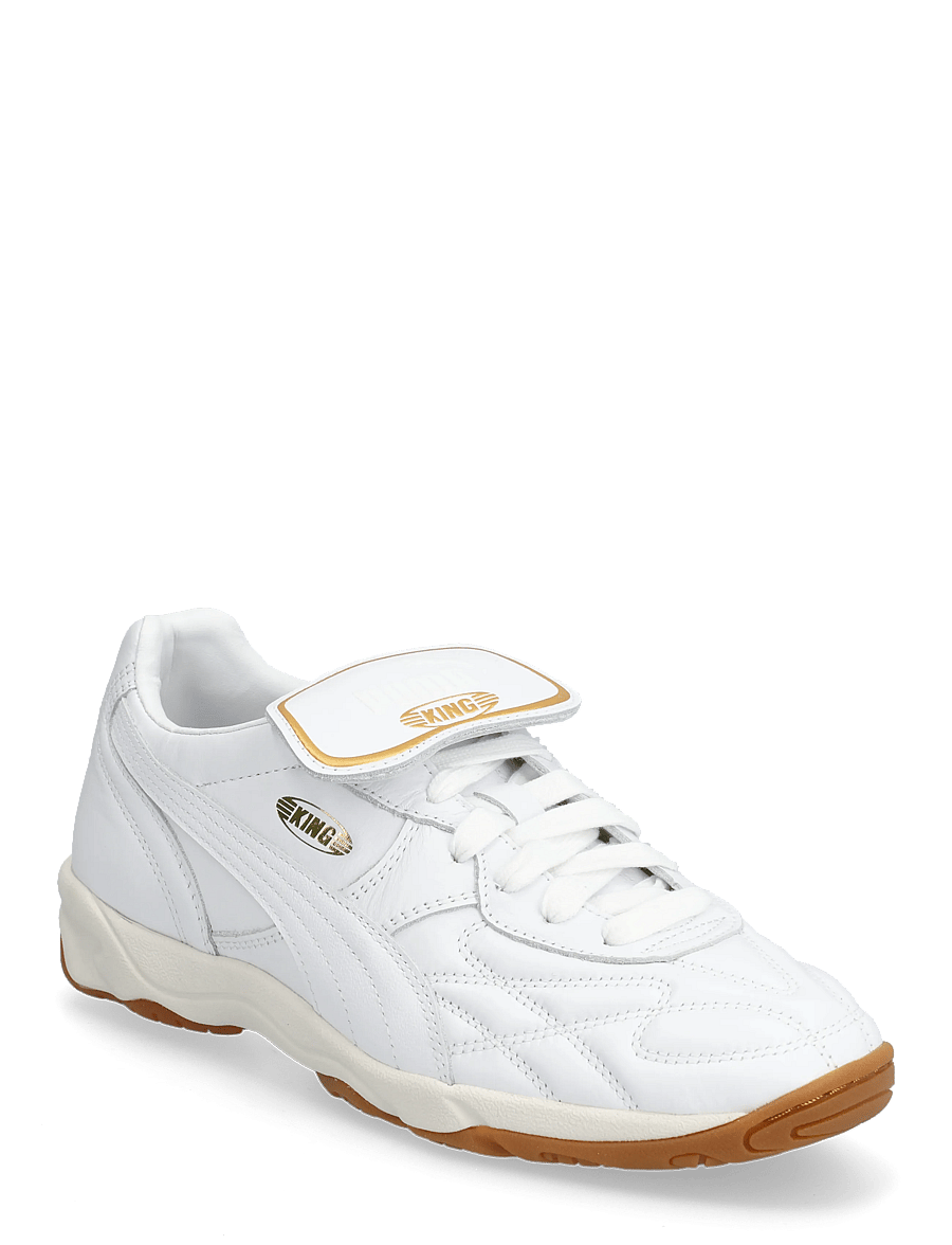 PUMA - King Indoor - lave sneakers - puma white-frosted ivory - 0