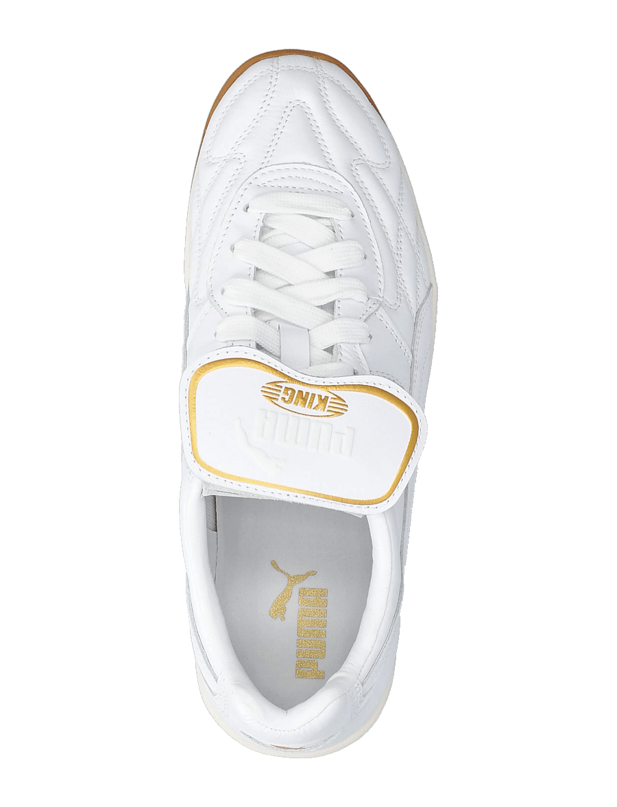 PUMA - King Indoor - lave sneakers - puma white-frosted ivory - 3