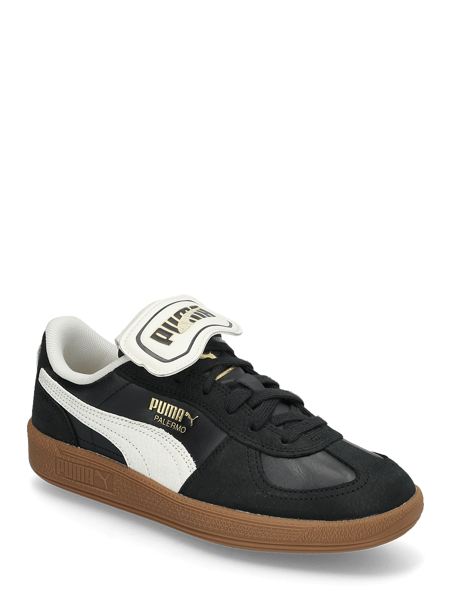 PUMA - Palermo Premium - niedrige sneakers - puma black-warm white - 0