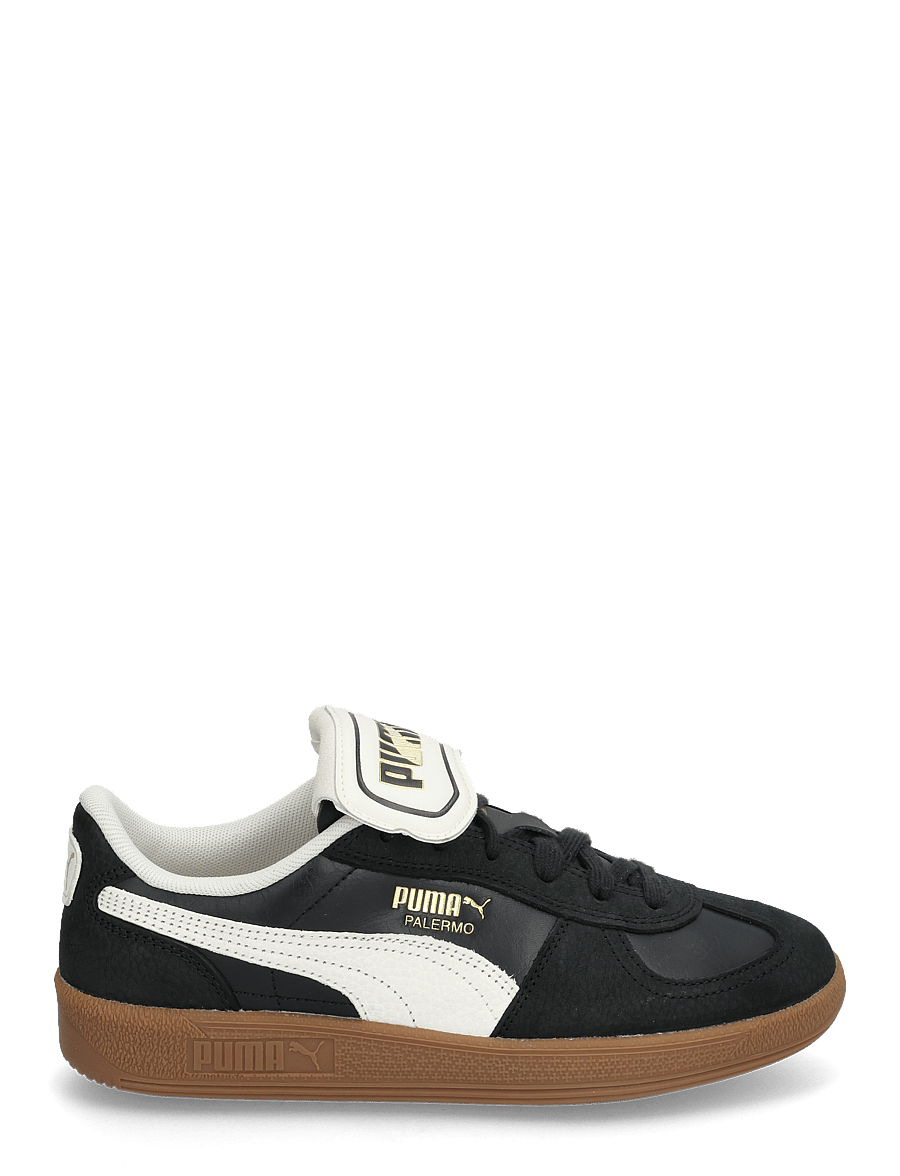 PUMA - Palermo Premium - niedrige sneakers - puma black-warm white - 1