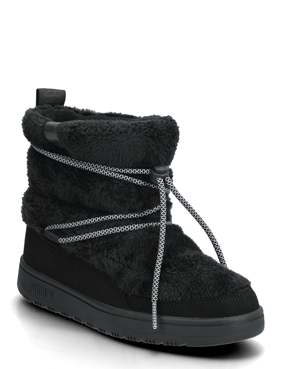 PUMA - Snowbae Suede Wns - vinterkängor - puma black-flat dark gray - 0