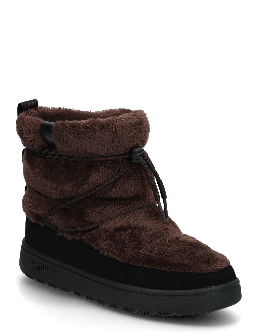 PUMA - Snowbae Suede Wns - vinterstøvler - chocolate fondue-puma black - 0