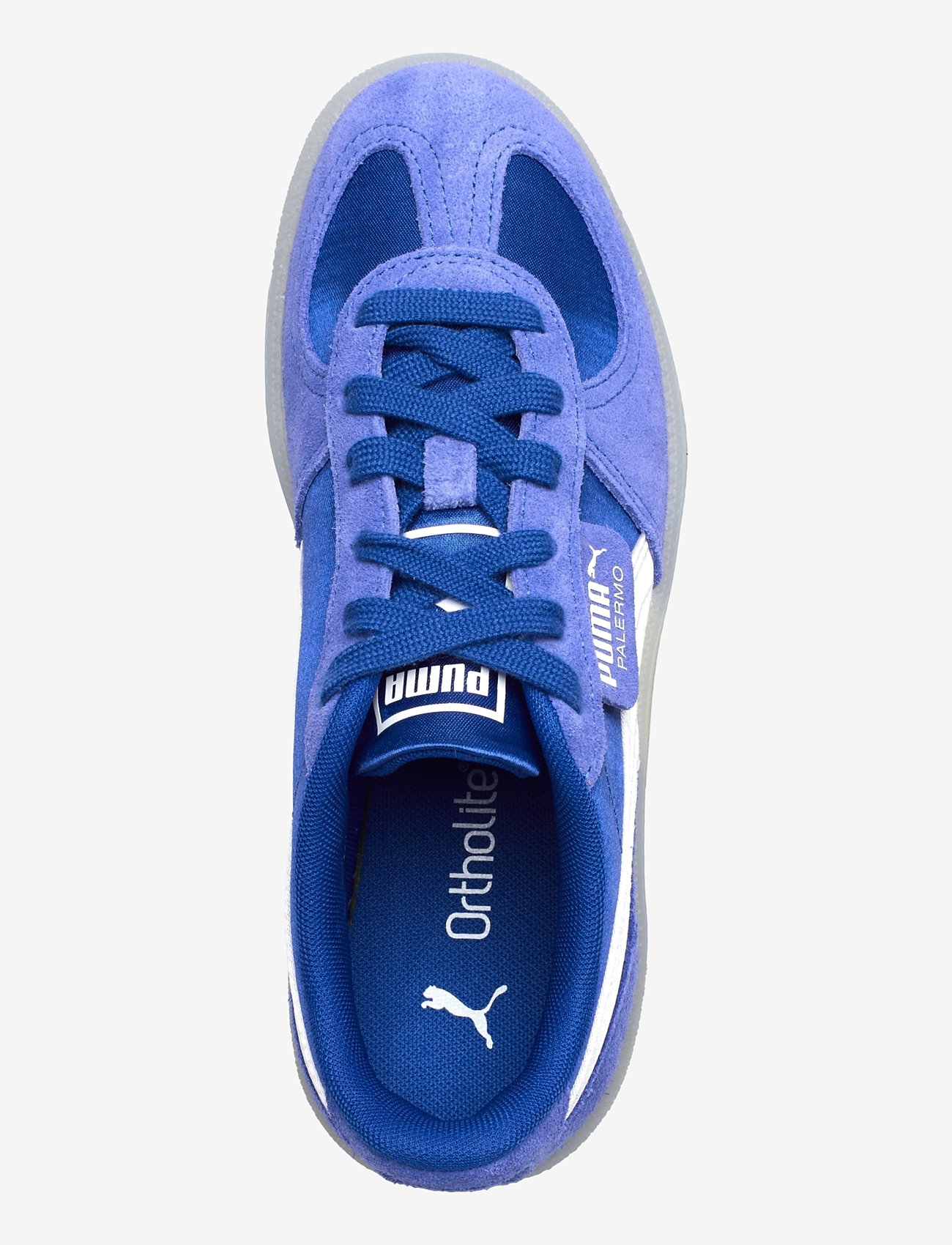 PUMA - Palermo Satin Wns - lave sneakers - vivid blue-feather gray - 3