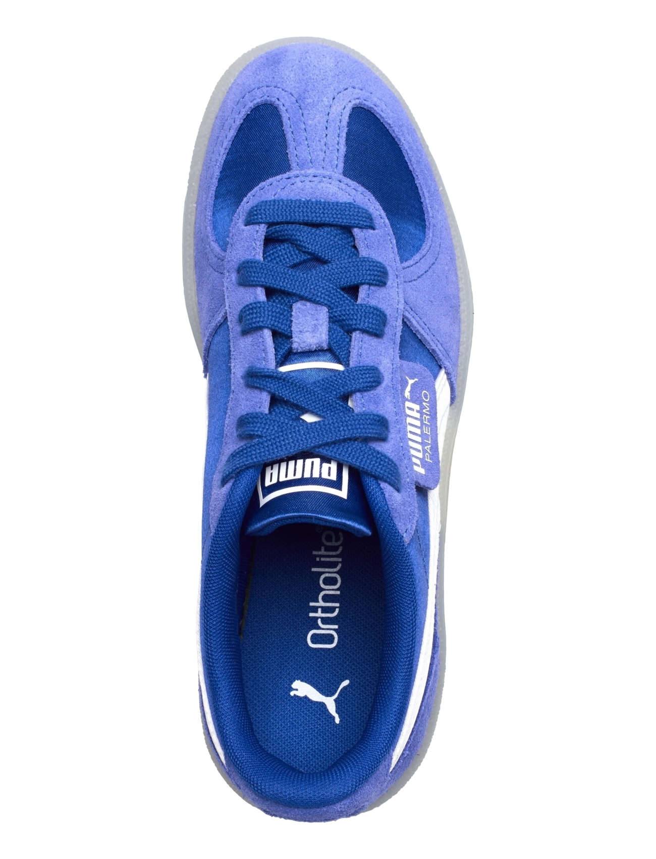 PUMA - Palermo Satin Wns - baskets basses - vivid blue-feather gray - 3