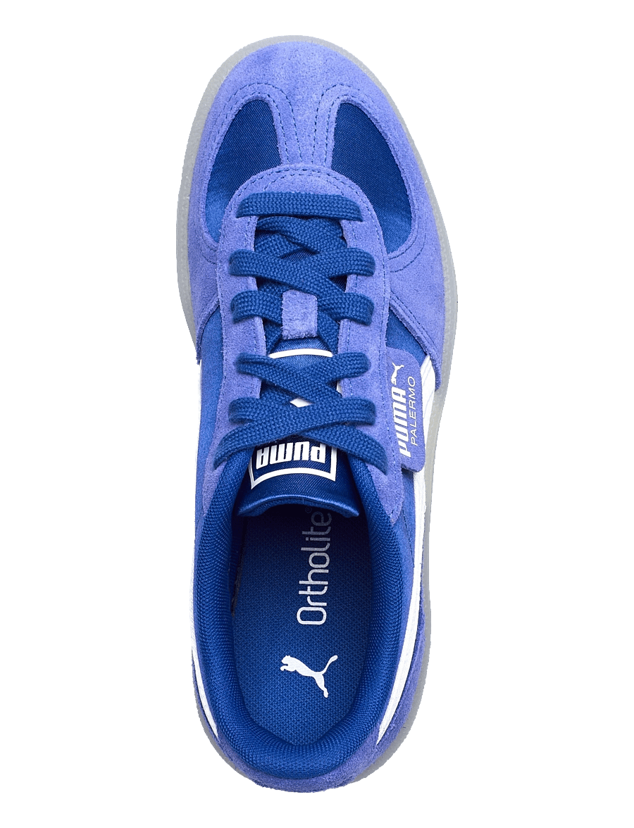 PUMA - Palermo Satin Wns - baskets basses - vivid blue-feather gray - 3