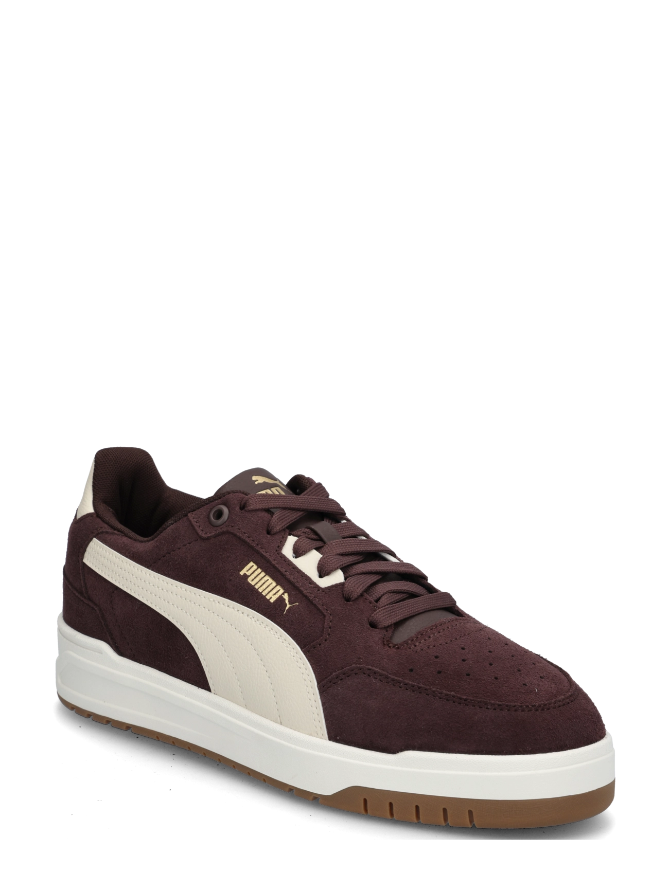 PUMA Shuffle Downtown SD - Niedrige Sneakers - CHOCOLATE FONDUE-ALPINE SNOW / brown